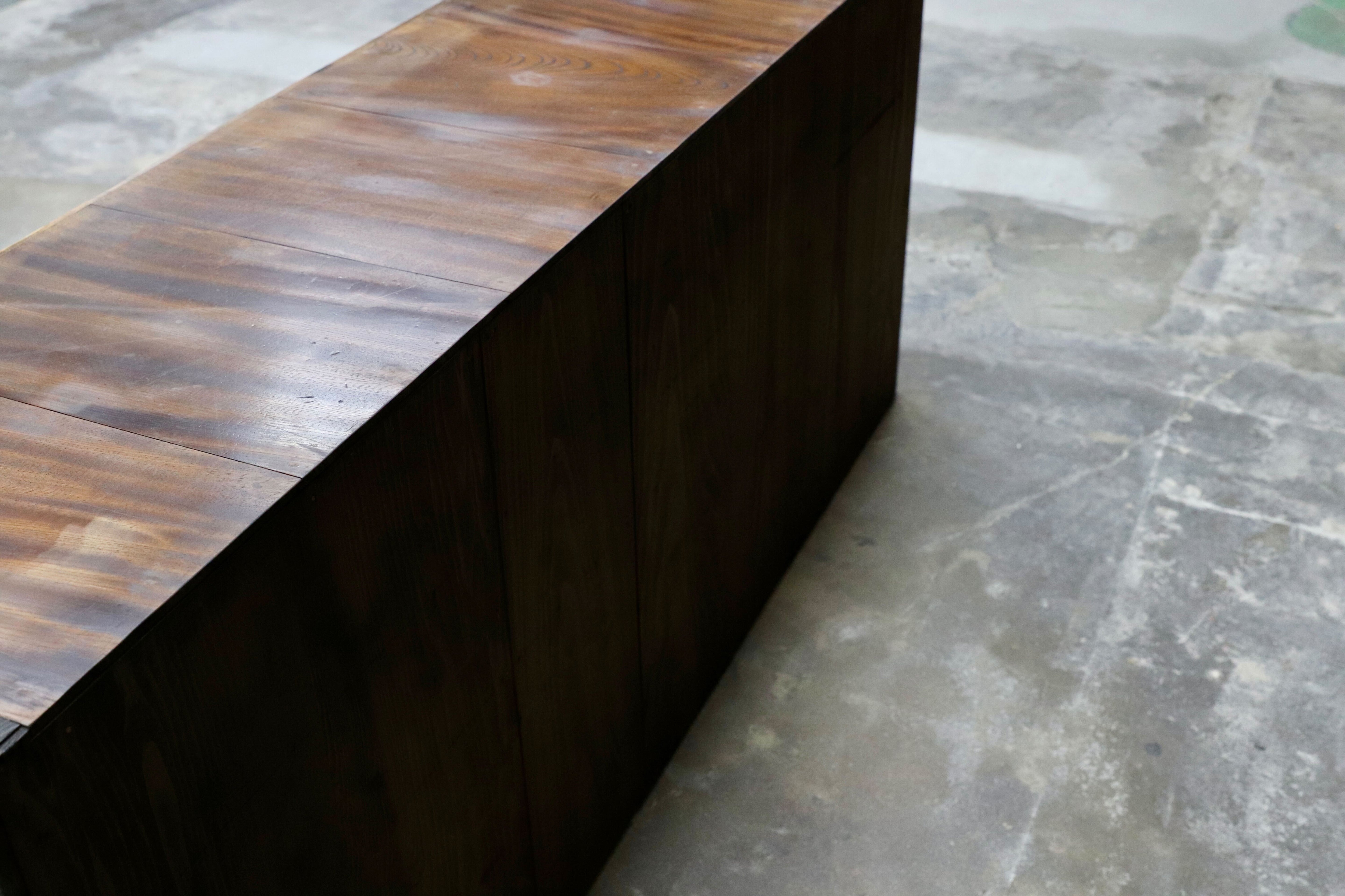 GMIS406○和製アンティーク サイドボード リビングボード 箪笥 店舗什器 引出し収納 古道具 古民家 レトロ