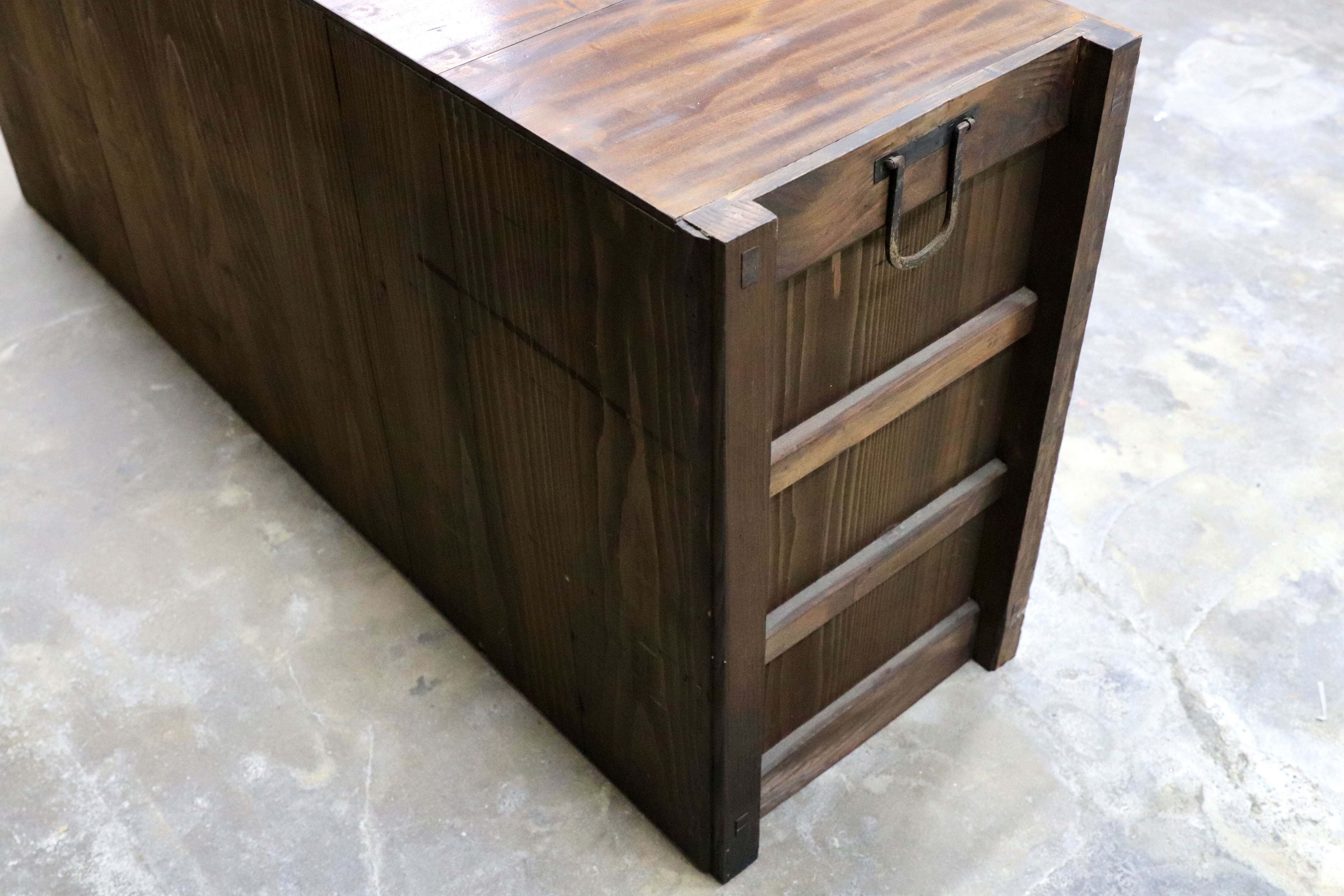 GMIS406○和製アンティーク サイドボード リビングボード 箪笥 店舗什器 引出し収納 古道具 古民家 レトロ