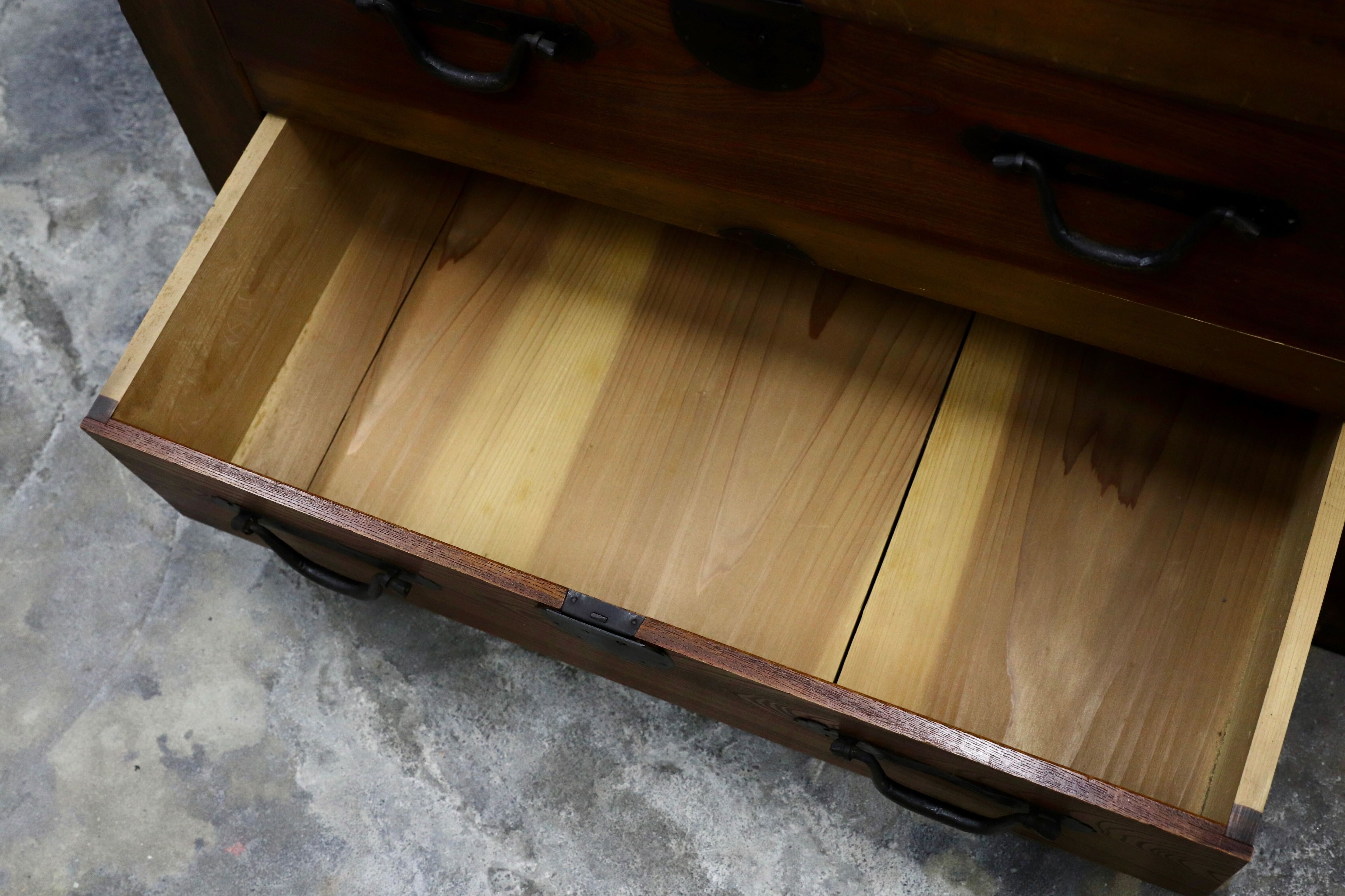 GMIS406○和製アンティーク サイドボード リビングボード 箪笥 店舗什器 引出し収納 古道具 古民家 レトロ