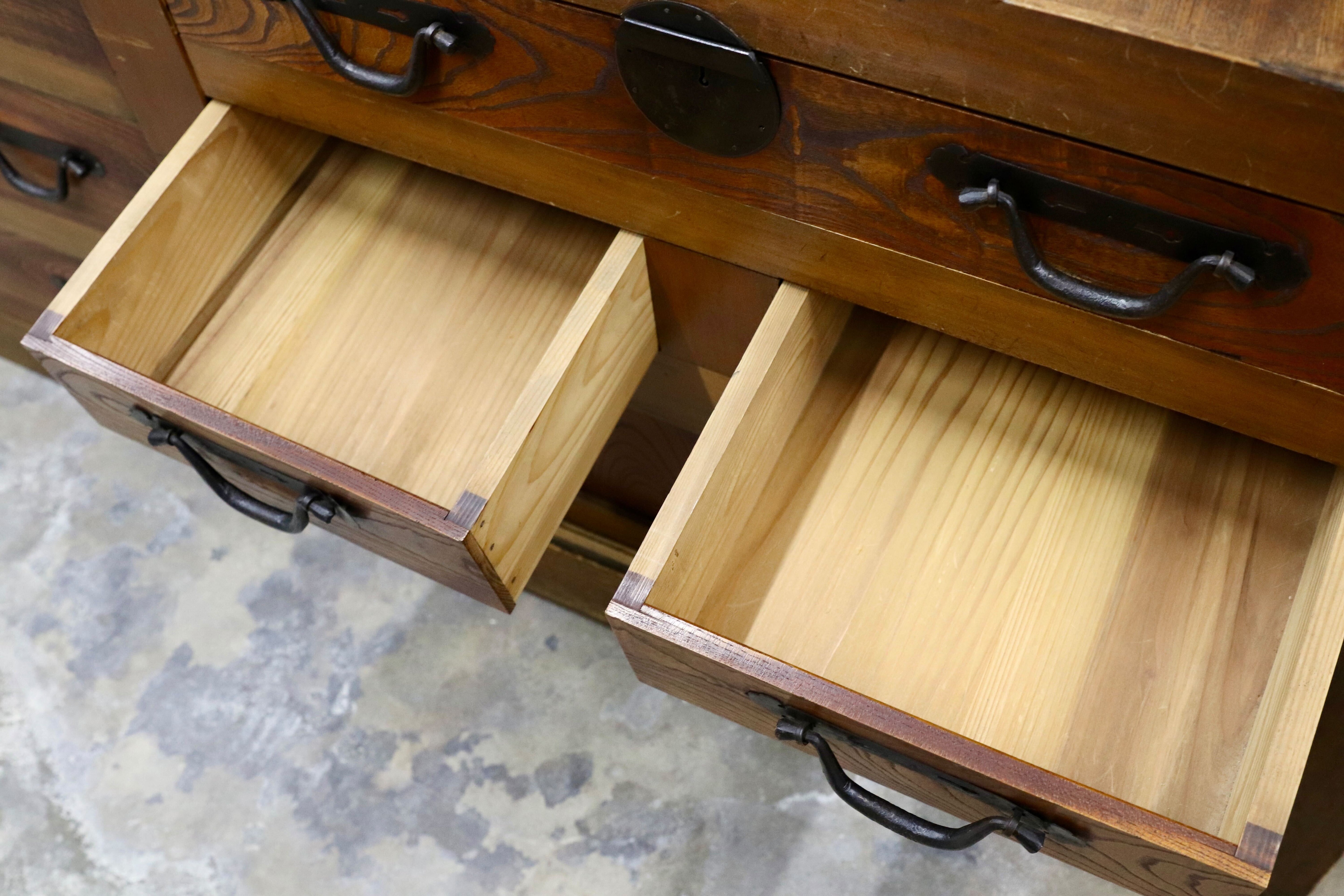 GMIS406○和製アンティーク サイドボード リビングボード 箪笥 店舗什器 引出し収納 古道具 古民家 レトロ