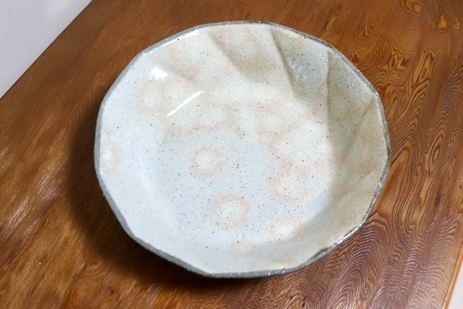 GMIO490C◯丹山窯 丹波焼 粉引鉢 白 陶器 丹波篠山 伝統工芸 未使用