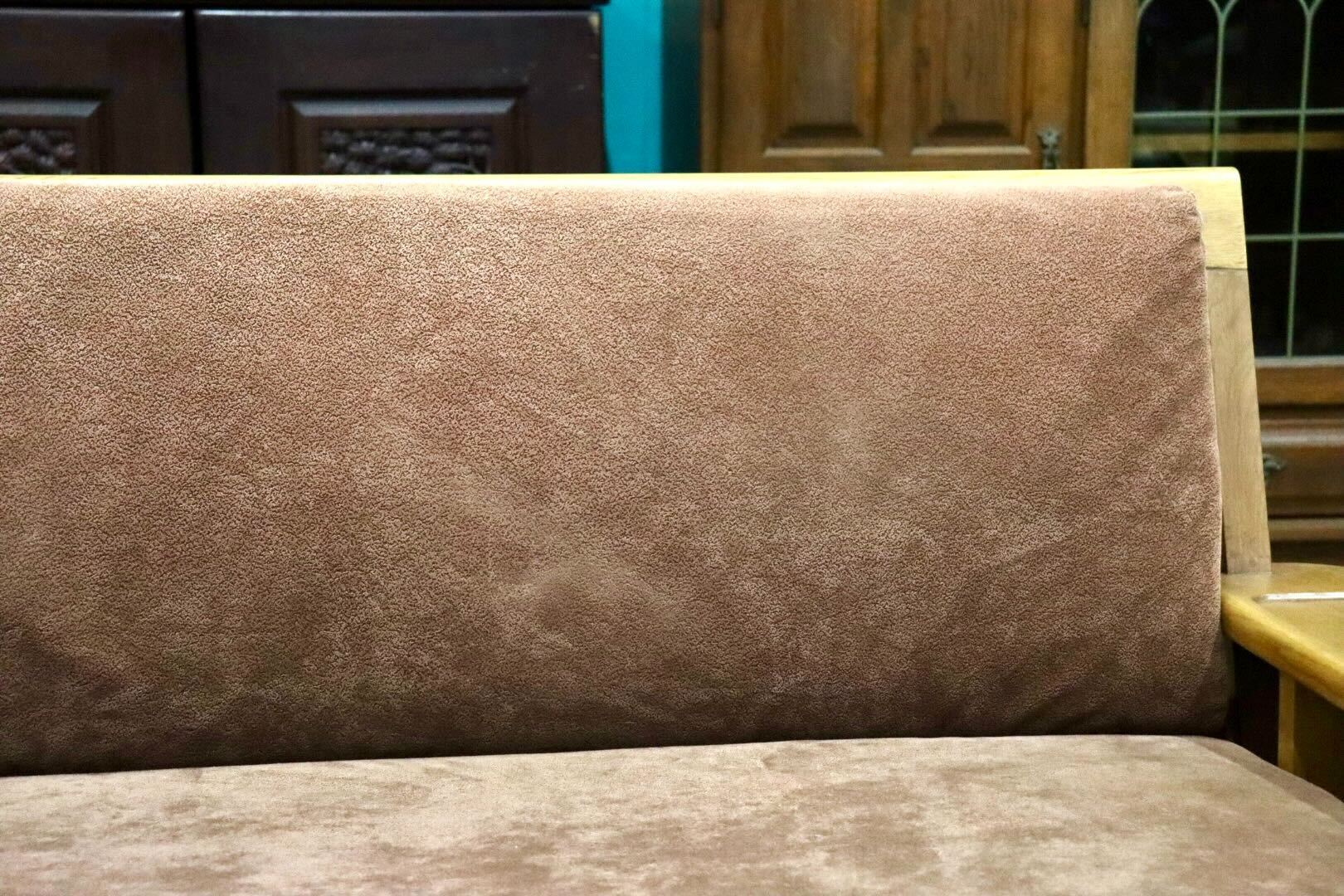 GMIK817○和モダン 2人掛けソファ ラブソファ 長椅子 ファブリック 天然木 ナチュラル