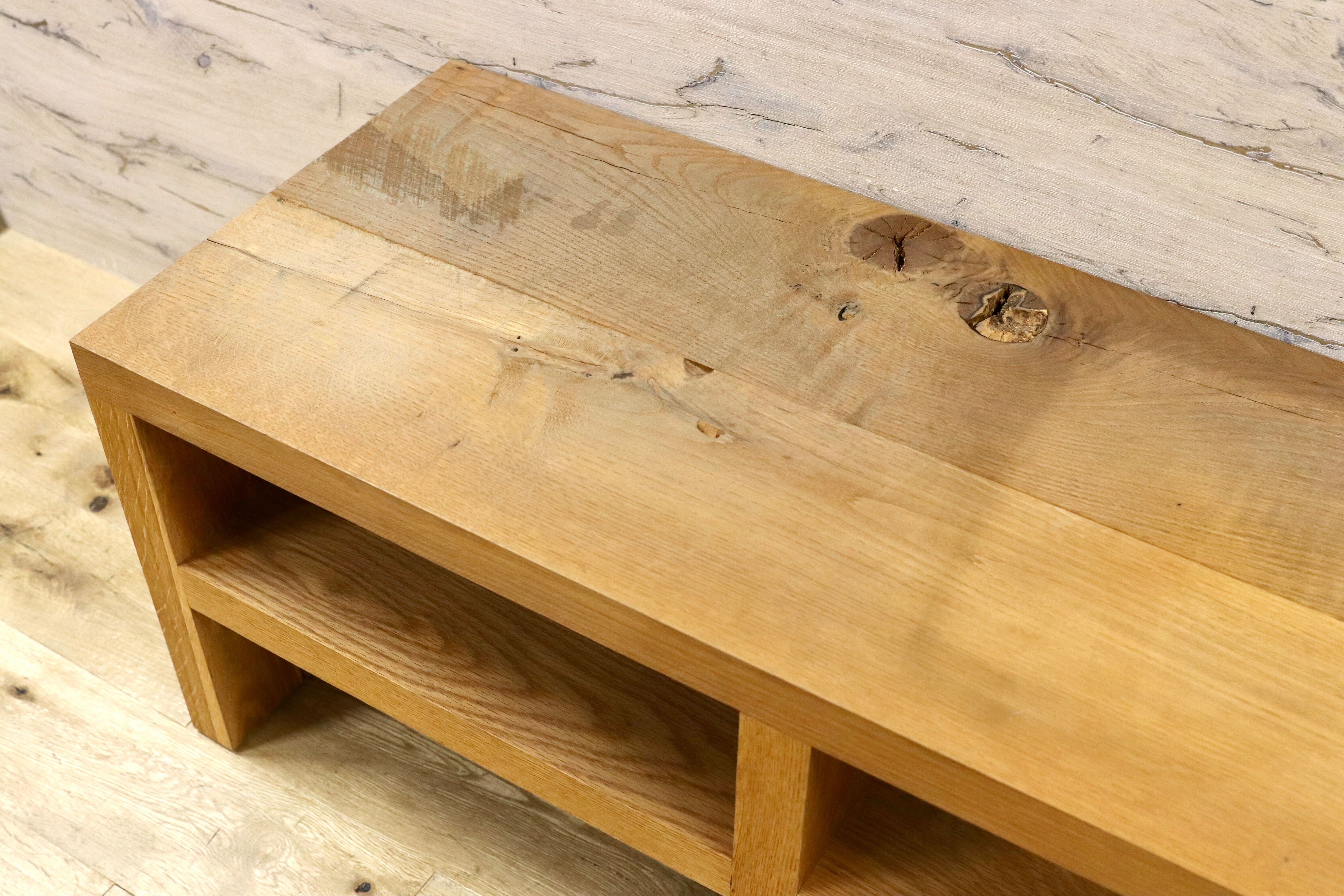 GMHK155○TRUCK / トラックファニチャー BENCH AND SHELVES テレビボード ベンチ オーク無垢材 定価29.7万