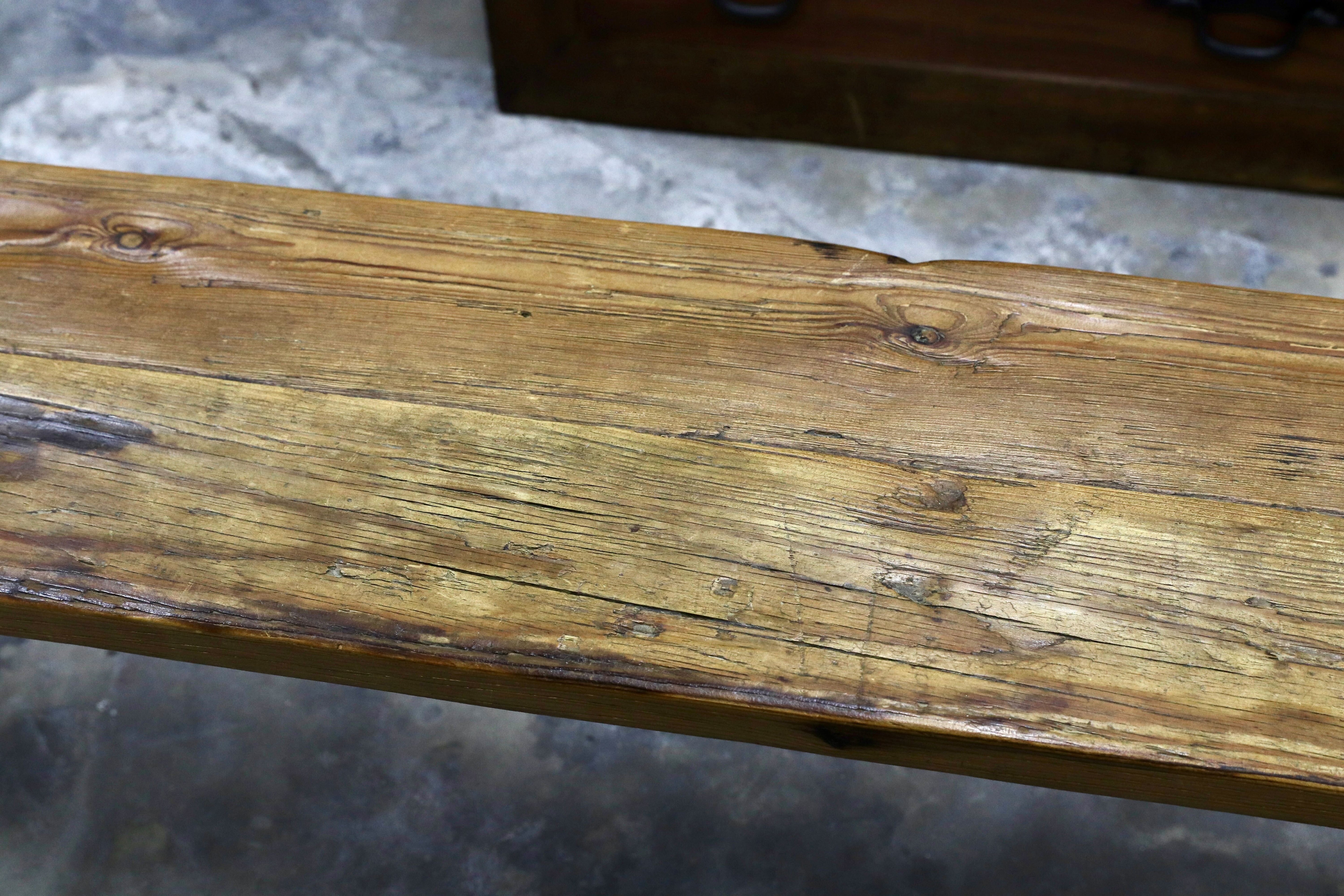 GMIH368○和製アンティーク 古木 ベンチ 飾り台 ディスプレイ台 長椅子 無垢材 和モダン レトロ 古民家