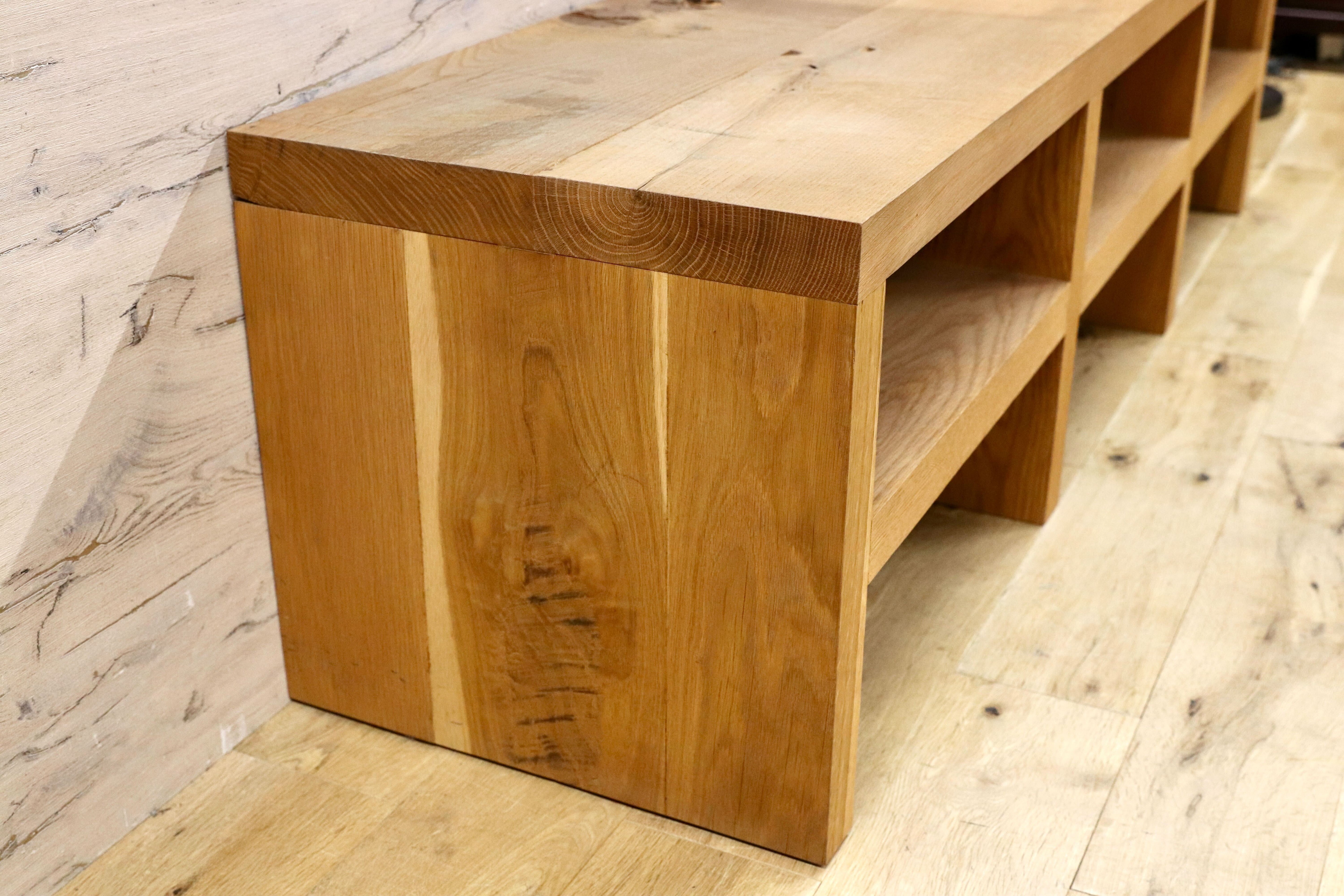 GMHK155○TRUCK / トラックファニチャー BENCH AND SHELVES テレビボード ベンチ オーク無垢材 定価29.7万