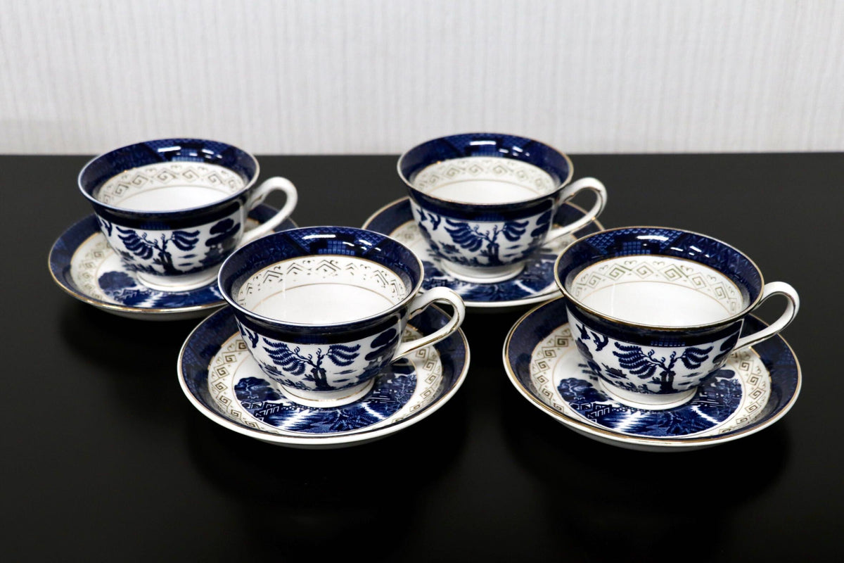 GMJO141I○NIKKO / ニッコー DOUBLE PHOENIX ダブルフェニックス オールドニッコー カップ&ソーサー ヴィンテージ 4客セット 廃盤 稀少