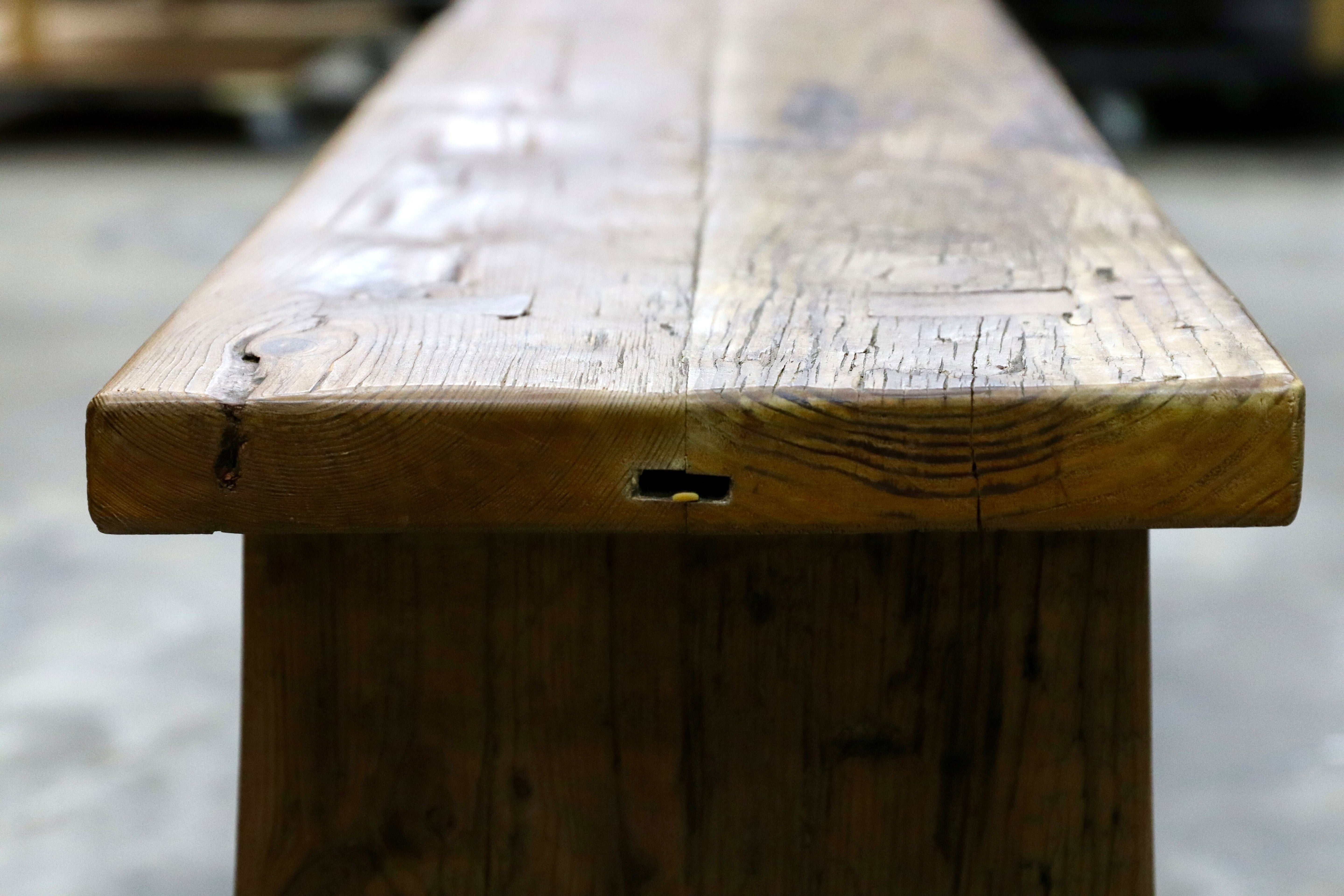 GMIH368○和製アンティーク 古木 ベンチ 飾り台 ディスプレイ台 長椅子 無垢材 和モダン レトロ 古民家