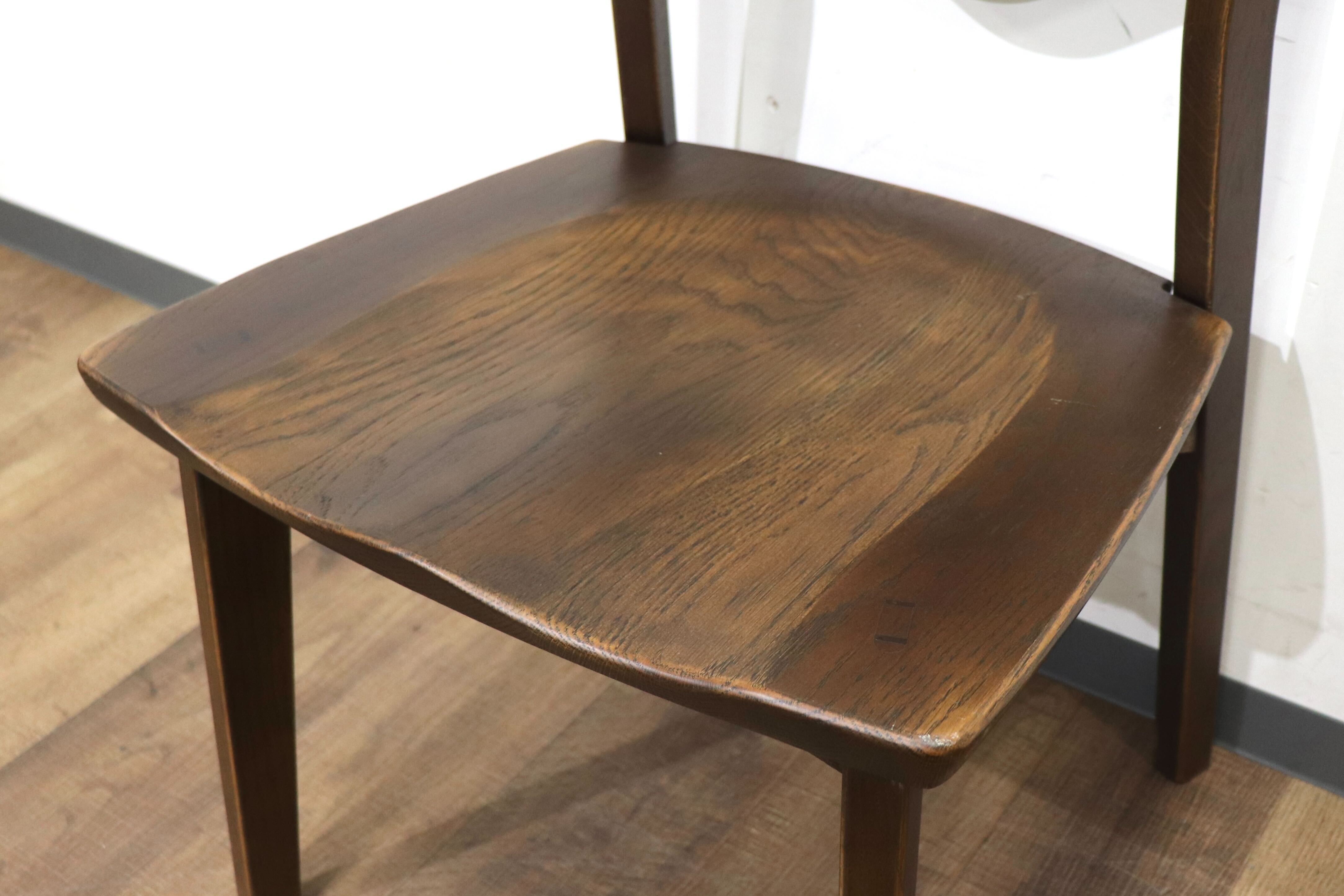 GMHN299C○府中家具 ダイニングチェア アームチェア 食卓椅子 椅子 チェア オーク材 アンティーク調 ベトナム製 定価約4.6万 展示品