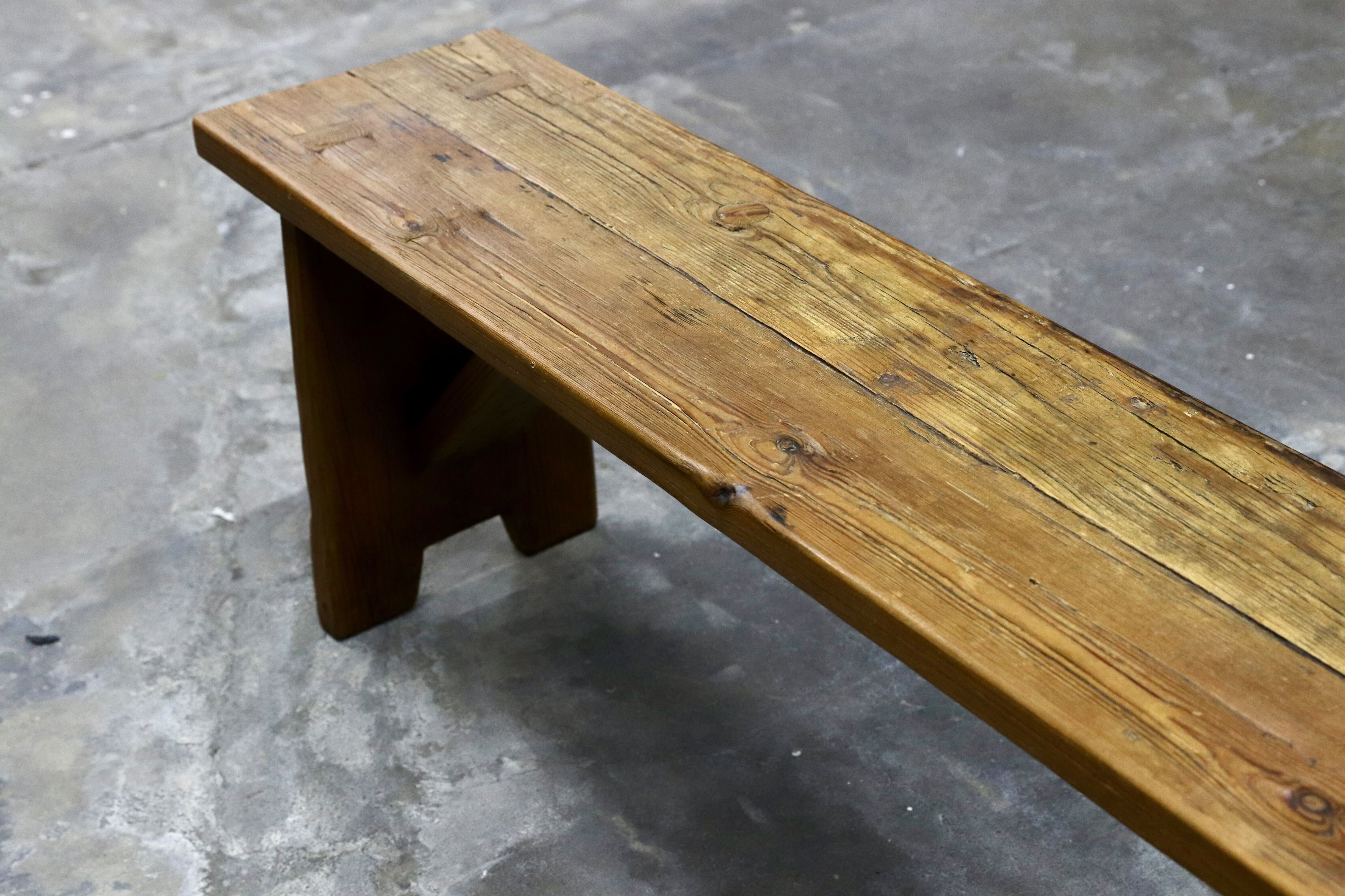 GMIH368○和製アンティーク 古木 ベンチ 飾り台 ディスプレイ台 長椅子 無垢材 和モダン レトロ 古民家