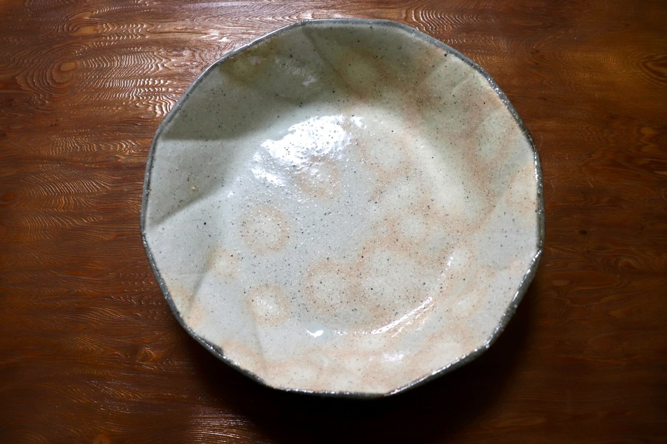 GMIO490C◯丹山窯 丹波焼 粉引鉢 白 陶器 丹波篠山 伝統工芸 未使用