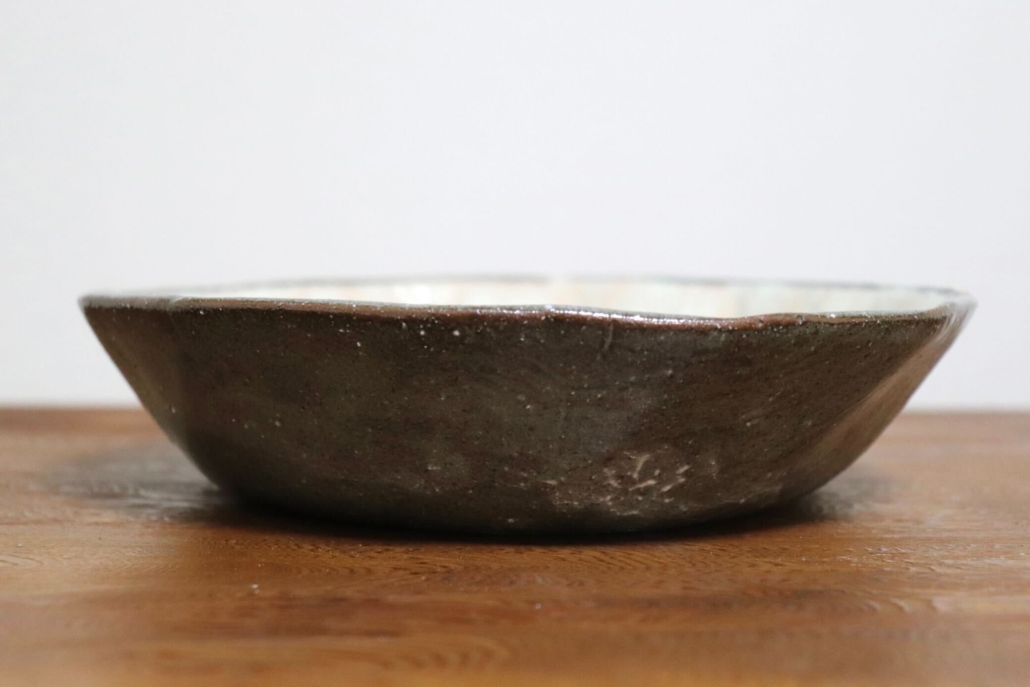 GMIO490D◯丹山窯 丹波焼 粉引鉢 白 陶器 丹波篠山 伝統工芸 未使用