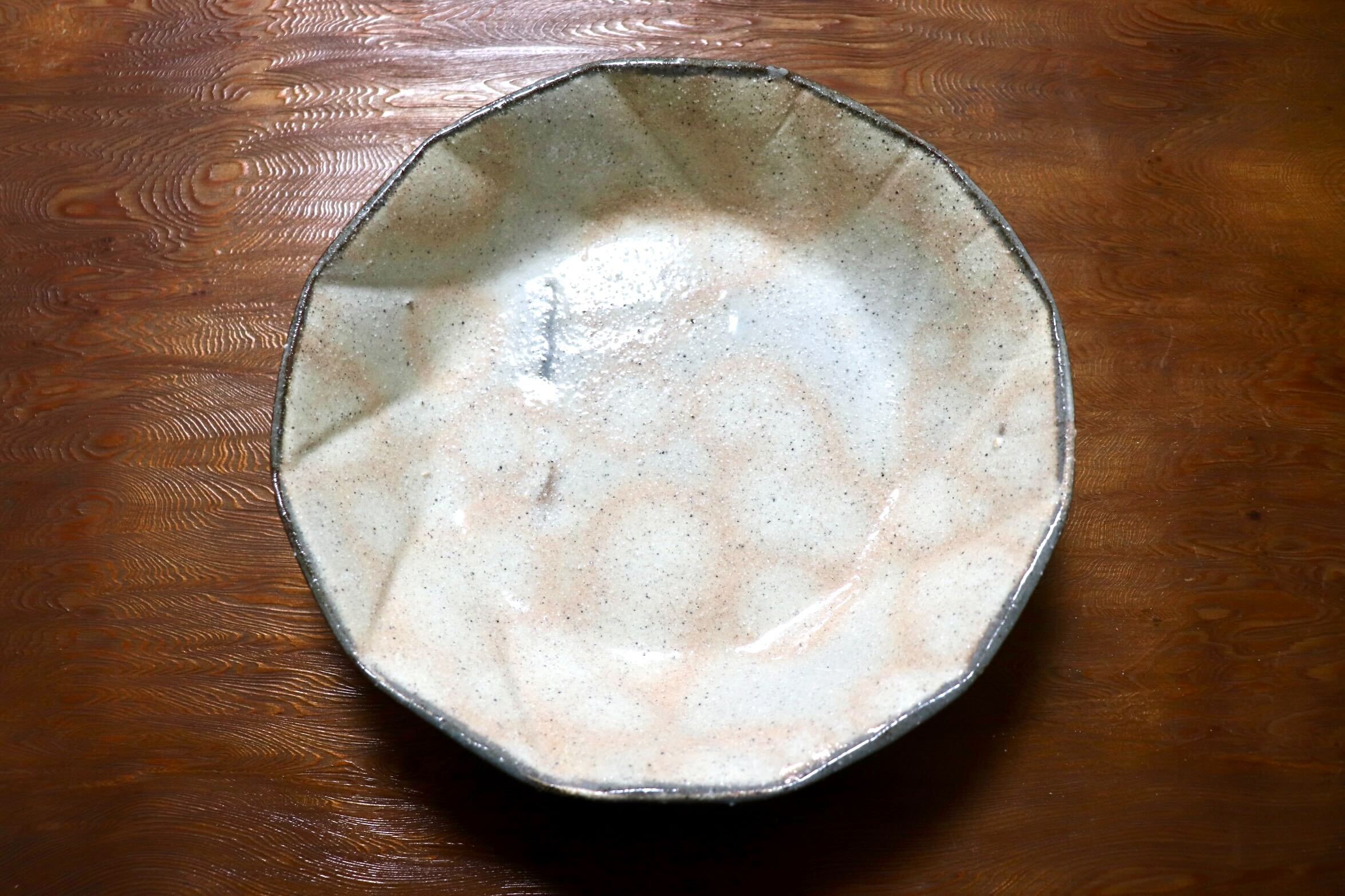 GMIO490D◯丹山窯 丹波焼 粉引鉢 白 陶器 丹波篠山 伝統工芸 未使用