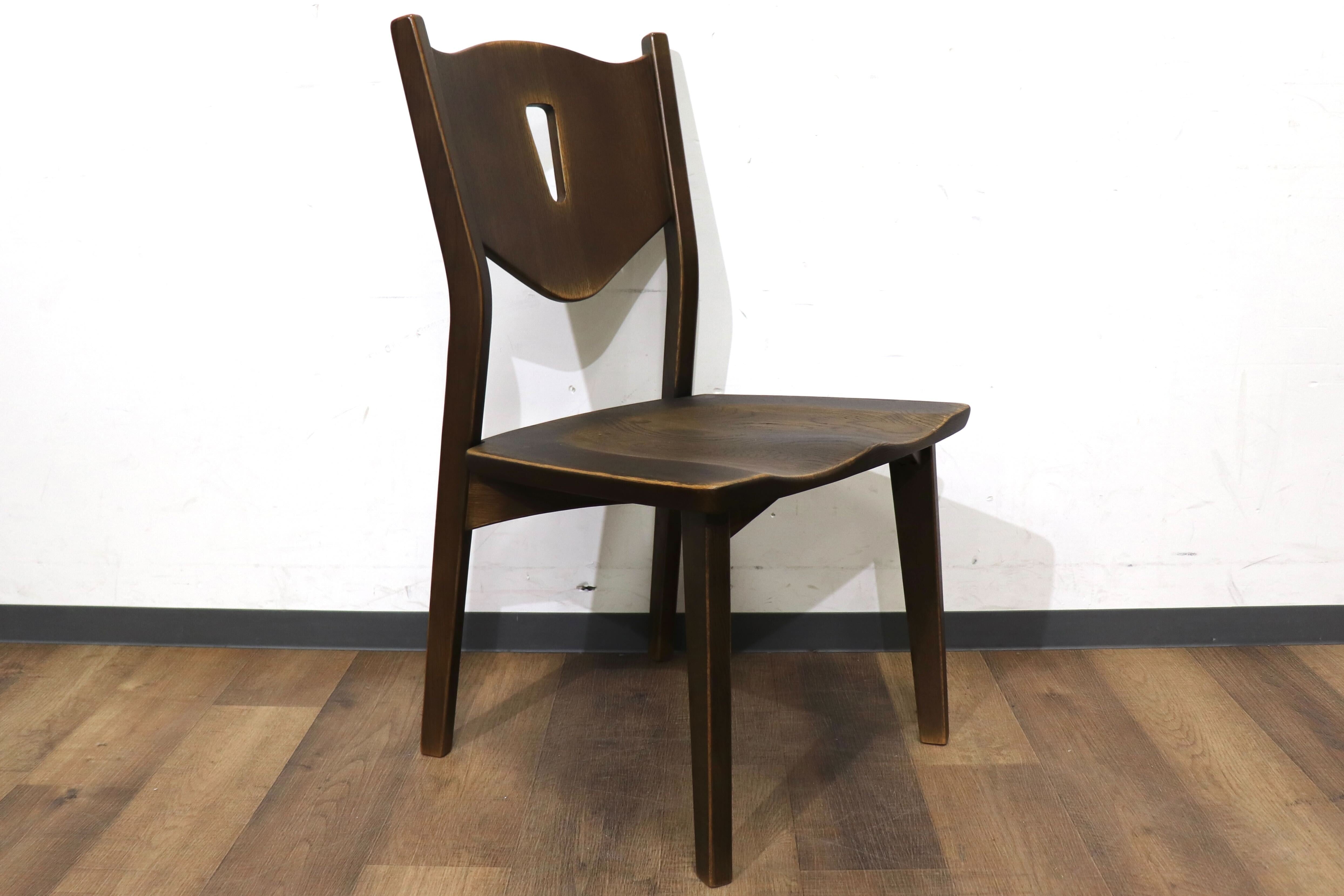 GMHN299D○府中家具 ダイニングチェア アームチェア 食卓椅子 椅子 チェア オーク材 アンティーク調 ベトナム製 定価約4.6万 展示品