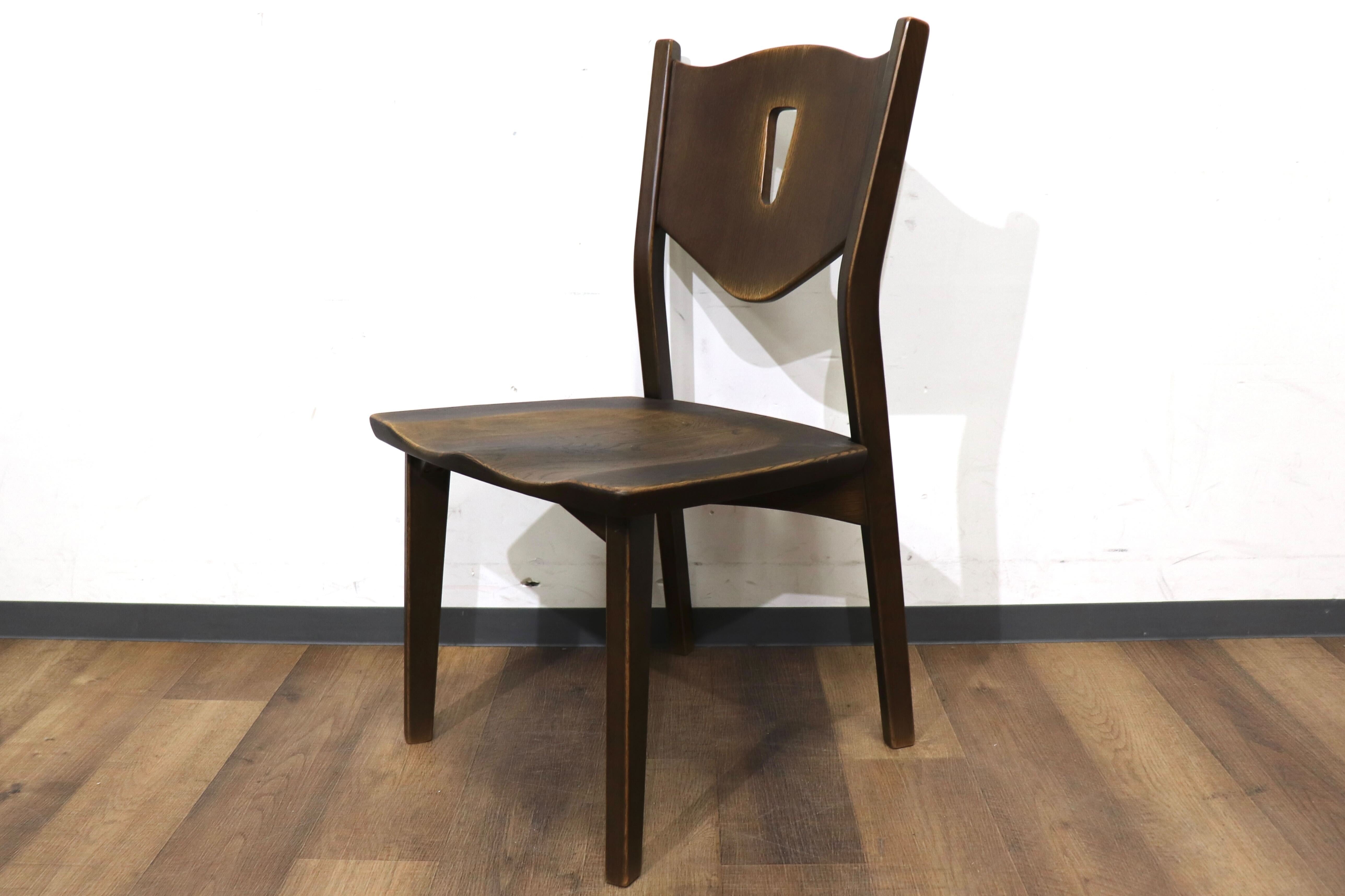 GMHN299D○府中家具 ダイニングチェア アームチェア 食卓椅子 椅子 チェア オーク材 アンティーク調 ベトナム製 定価約4.6万 展示品