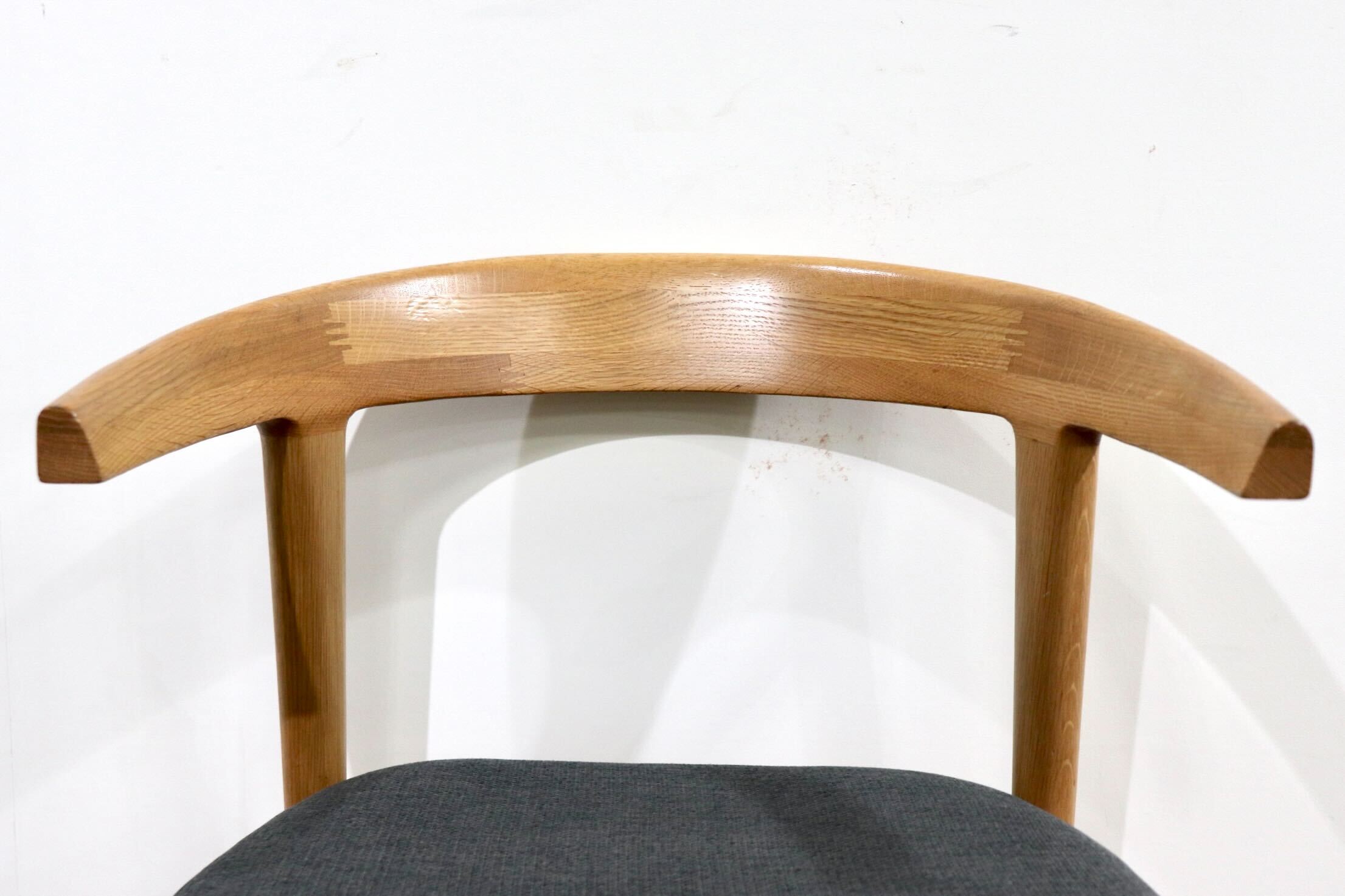 GMHN275A○北欧スタイル ダイニングチェア アームチェア 食卓椅子 椅子 チェア シンプル ナチュラル グレー オーク材 モダン 検) TOMOSU