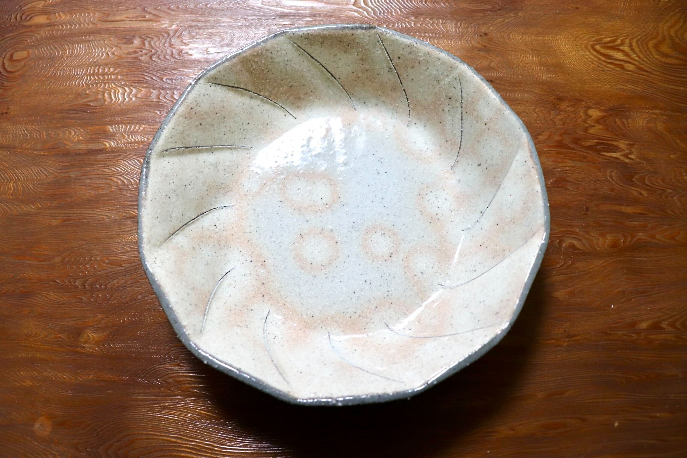 GMIO490E◯丹山窯 丹波焼 粉引鉢 白 陶器 丹波篠山 伝統工芸 未使用
