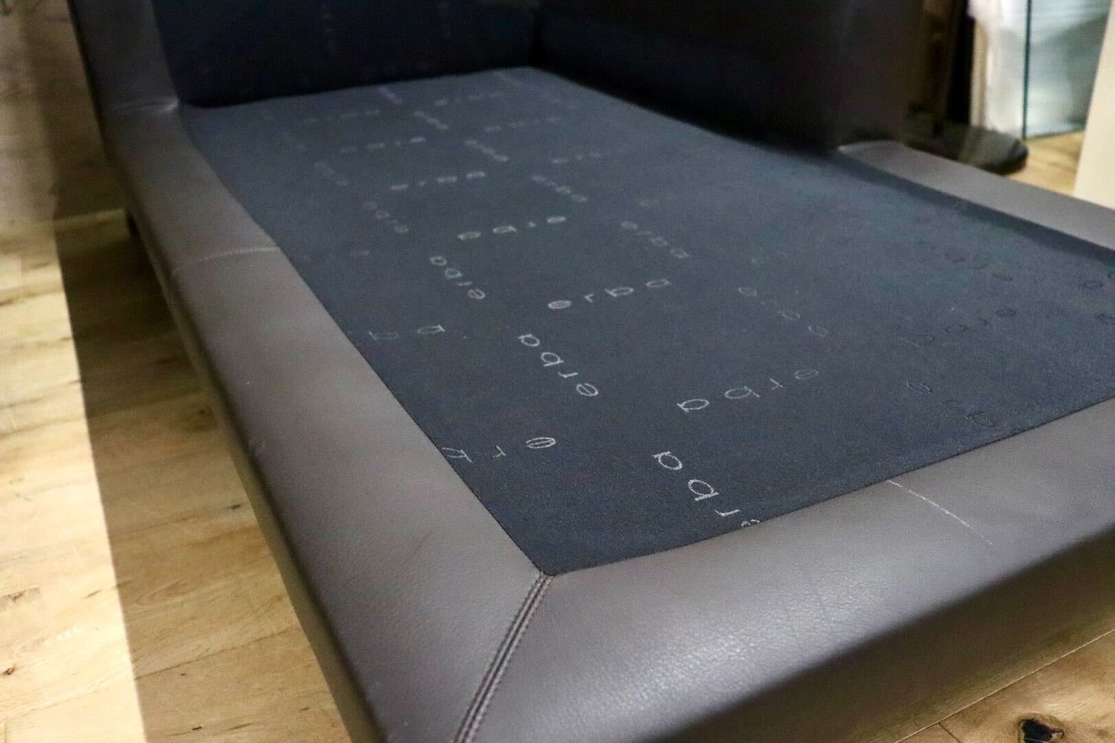 GMHF43○erba / エルバ オーロラ カウチソファ コーナーソファ 本革 フェザー イタリアモダン IDC大塚家具 定価約110万