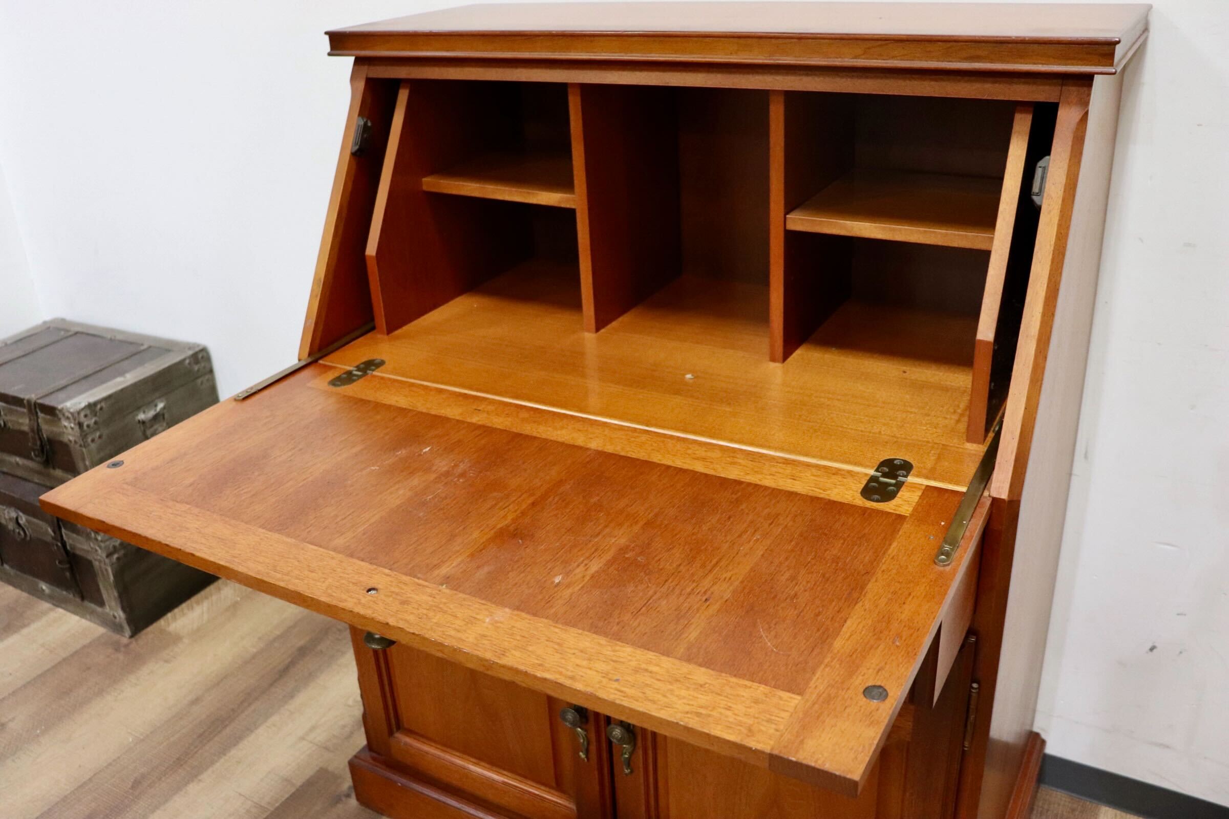 GMHH430○KOSUGA / コスガ Regent House リージェントハウス ライティングビューロー デスク 化粧台 書斎机 学習机 カントリー クラシック