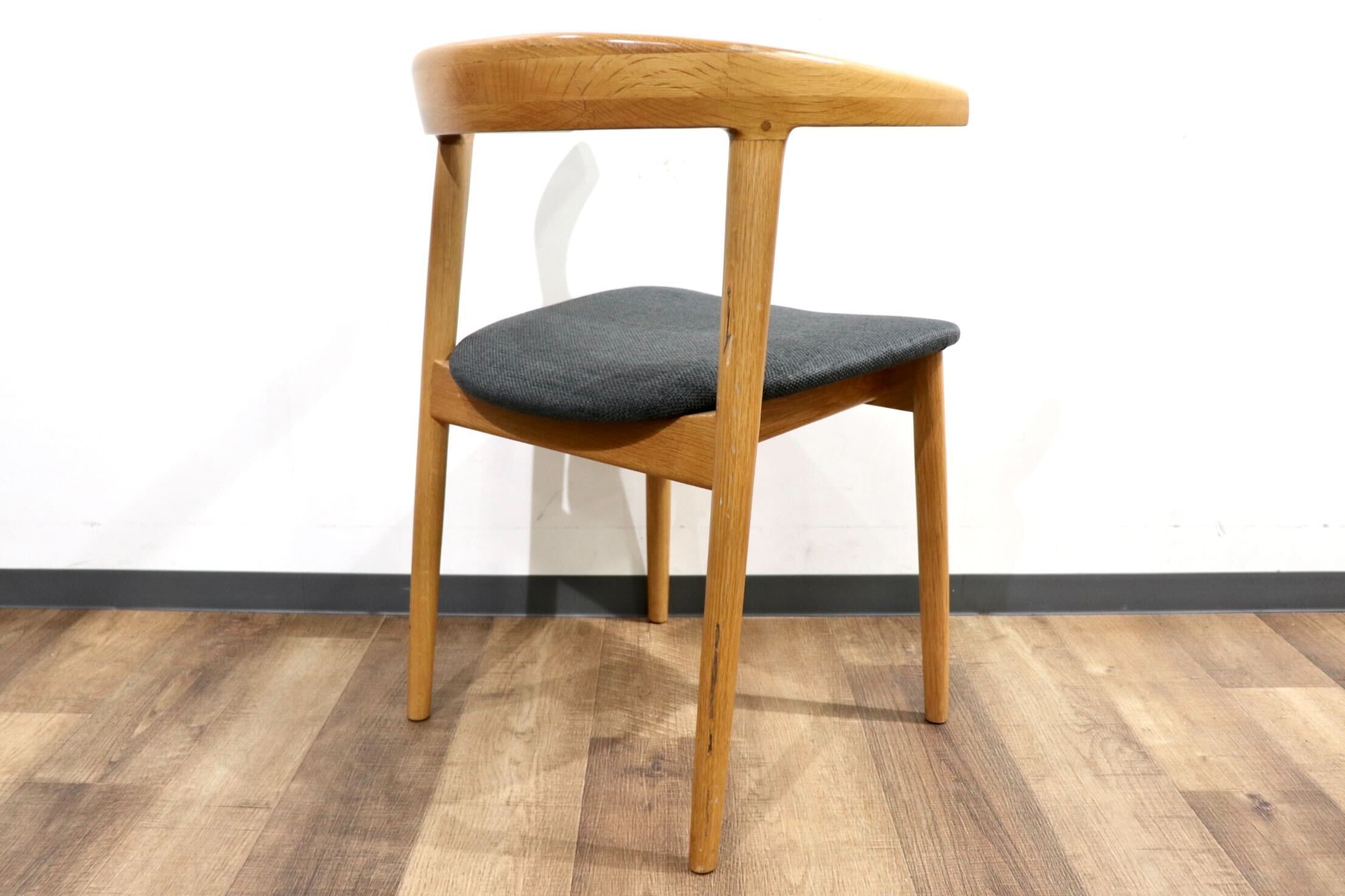 GMHN275C○北欧スタイル ダイニングチェア アームチェア 食卓椅子 椅子 チェア シンプル ナチュラル グレー オーク材 モダン 検) TOMOSU