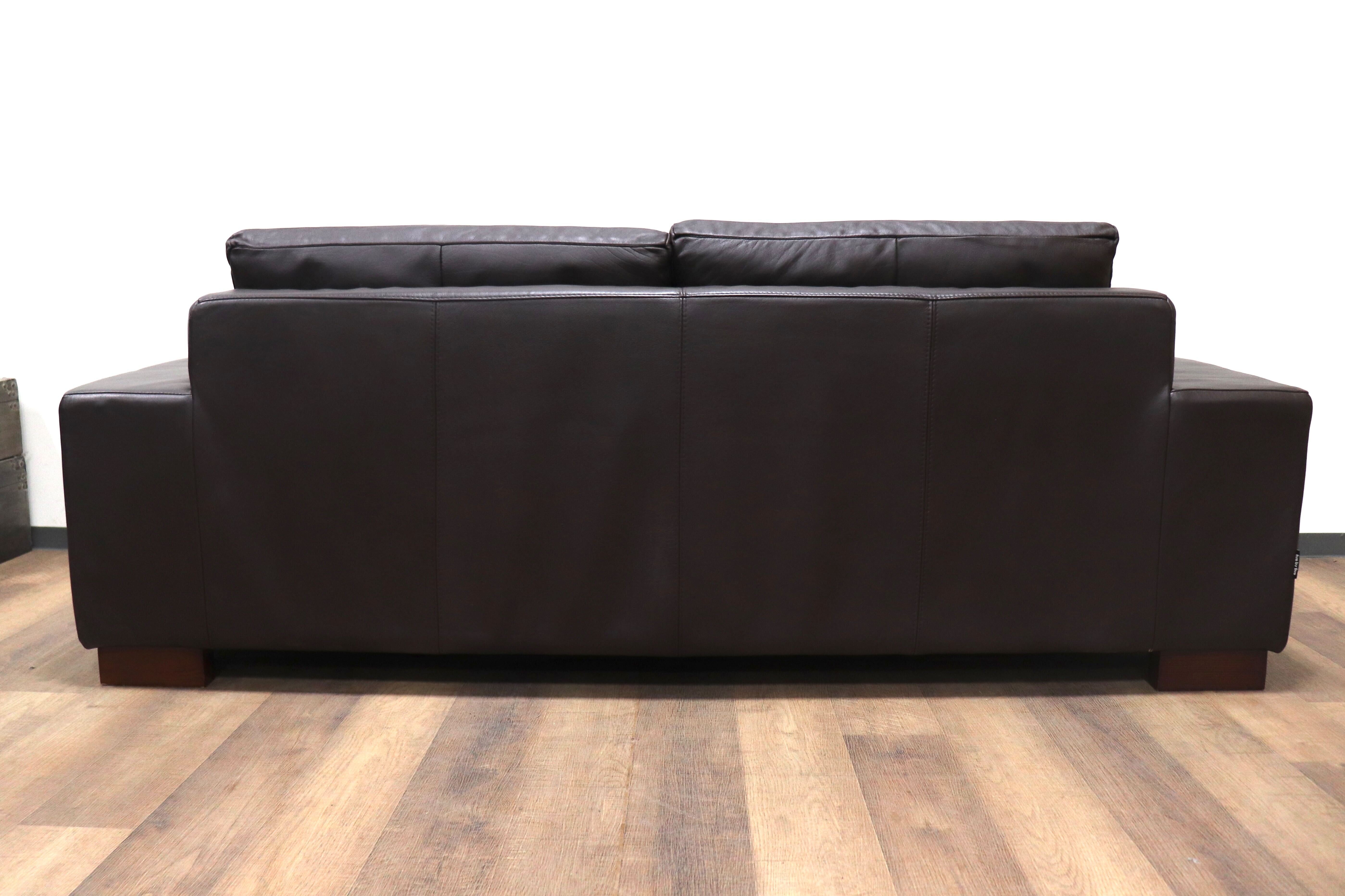 GMGT196○ACTUS/ アクタス five by five ファイブバイファイブ GRAHAM SOFA グラハムソファ 2.5人掛けソファ ラブソファ 総革 定価約40万