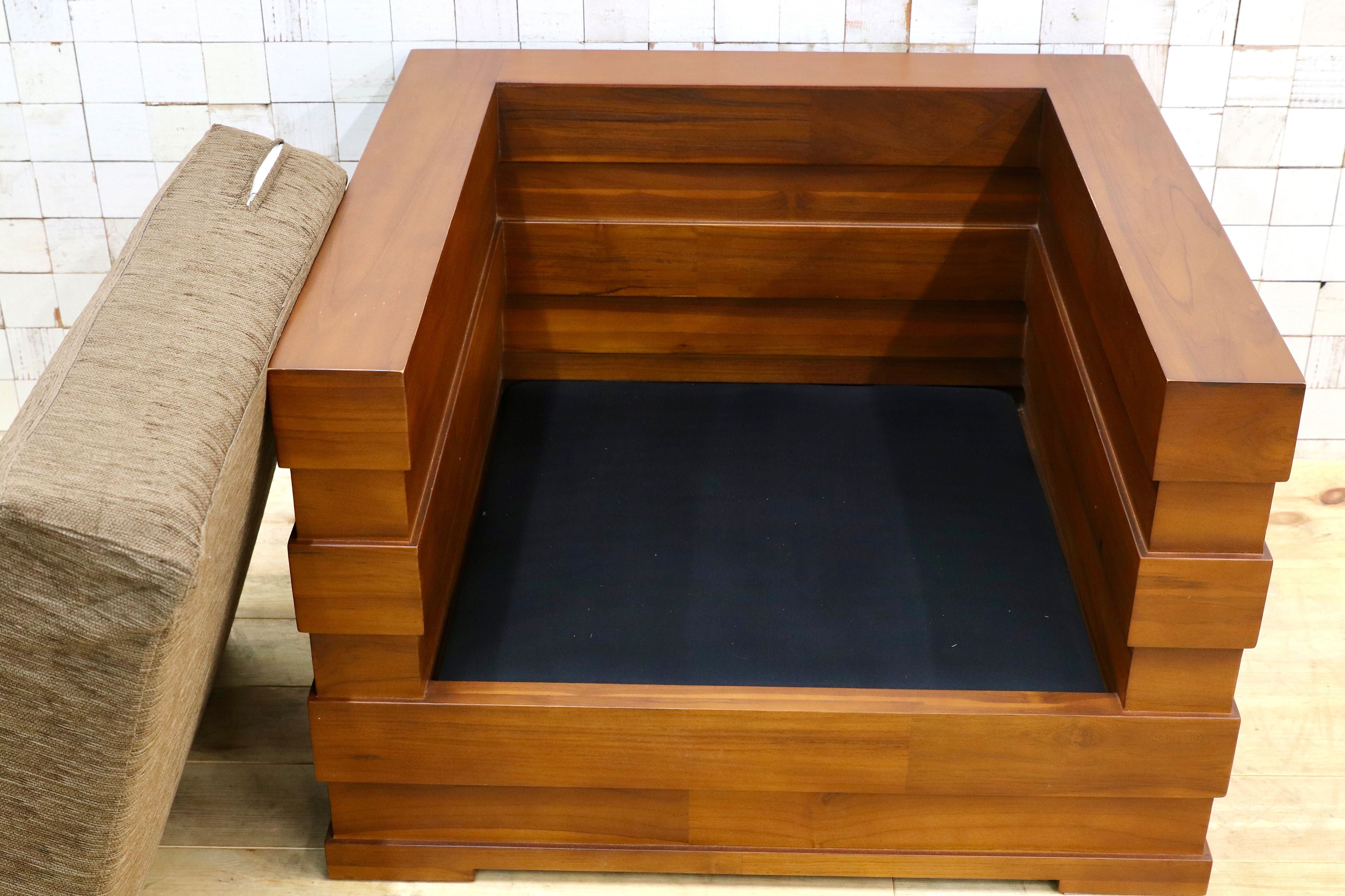 GMHO70○SCANTEAK / スキャンティーク JASEN ジェイセン 1人掛けソファ シングルソファ チーク材 北欧スタイル 約19万