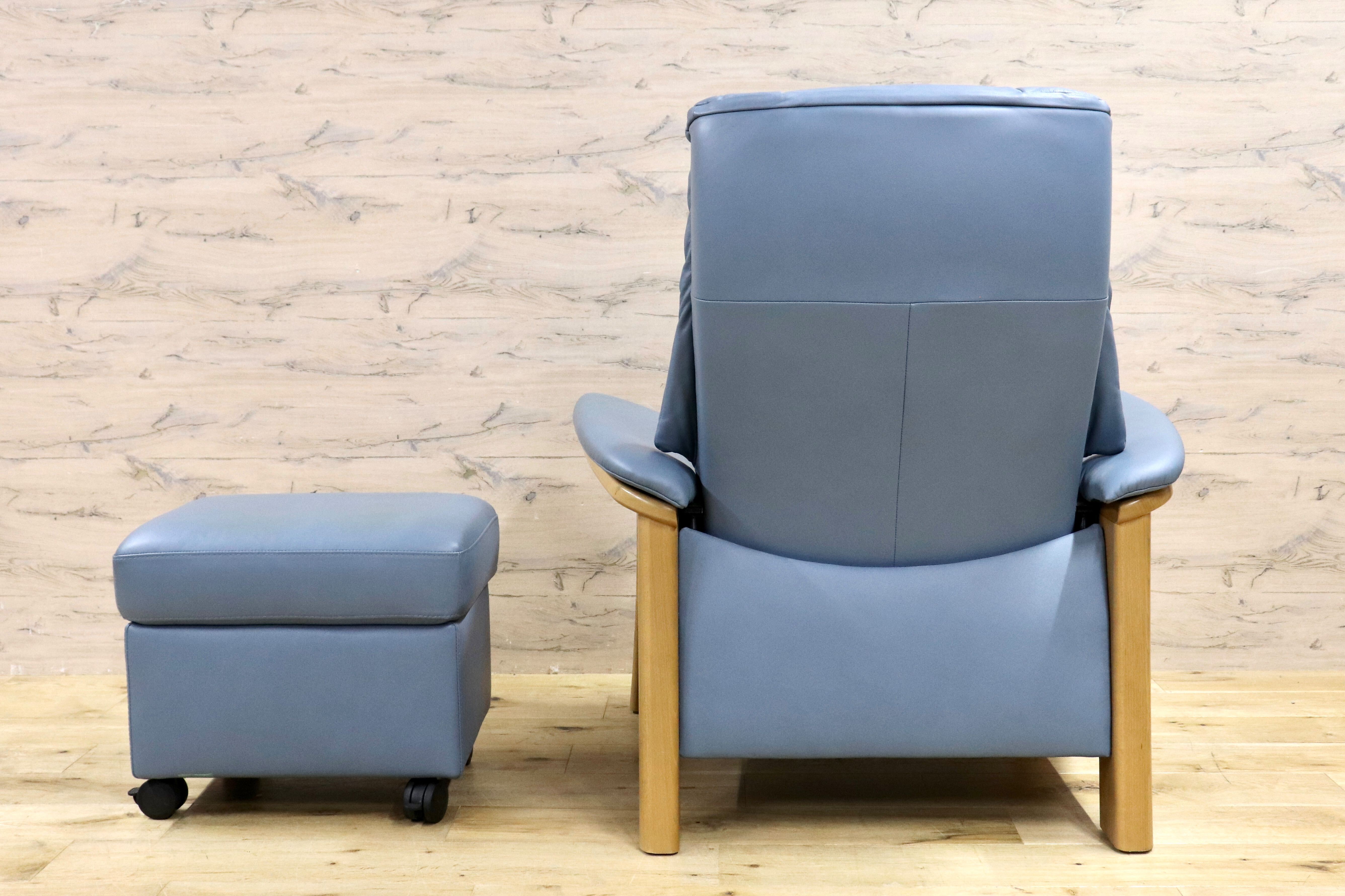 GMIS99○EKORNES / エコーネス ストレスレスチェア リクライニングチェア オットマン セット レザー 北欧 ノルウェー