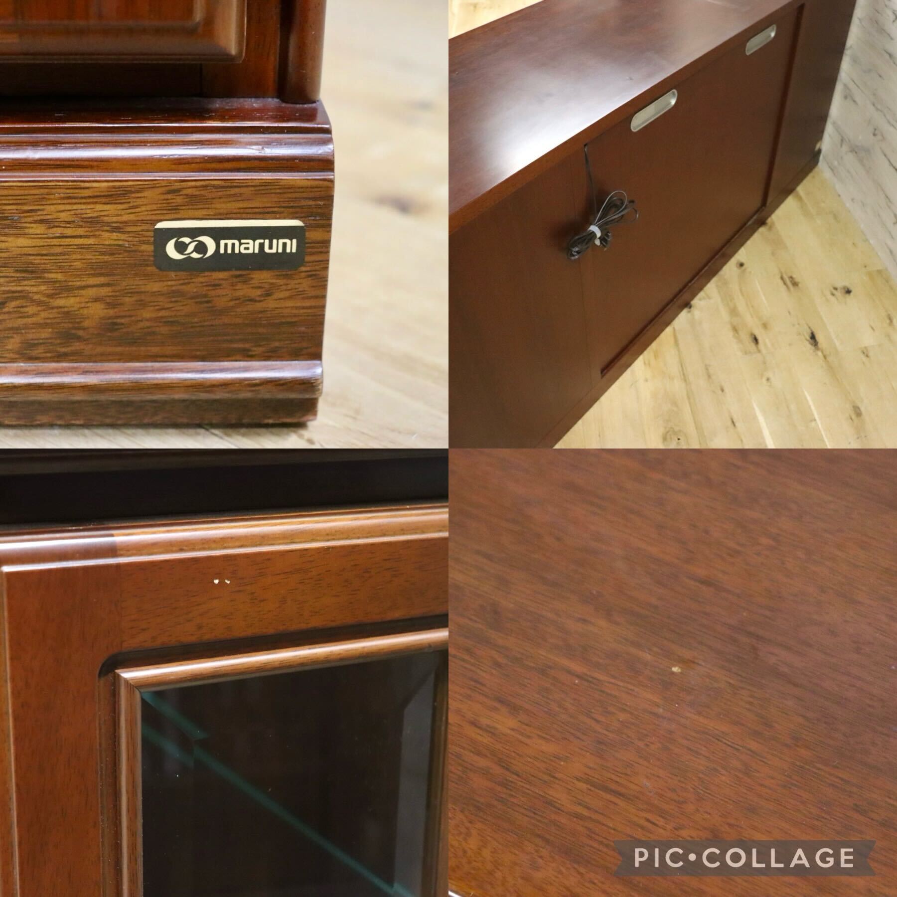 GMFN166○maruni / マルニ サイドボード キュリオケース キャビネット 飾り棚 リビング収納 ヨーロピアン クラシック