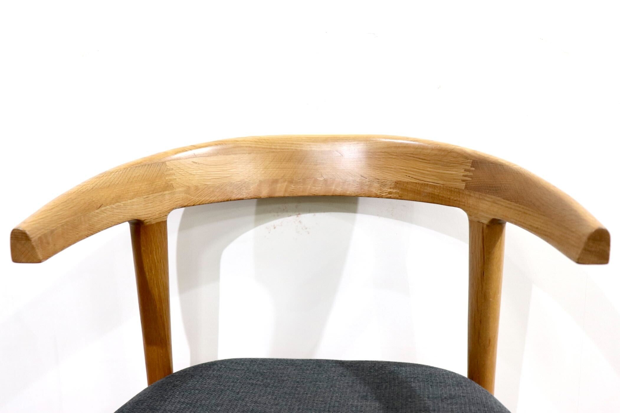 GMHN275E○北欧スタイル ダイニングチェア アームチェア 食卓椅子 椅子 チェア シンプル ナチュラル グレー オーク材 モダン 検) TOMOSU