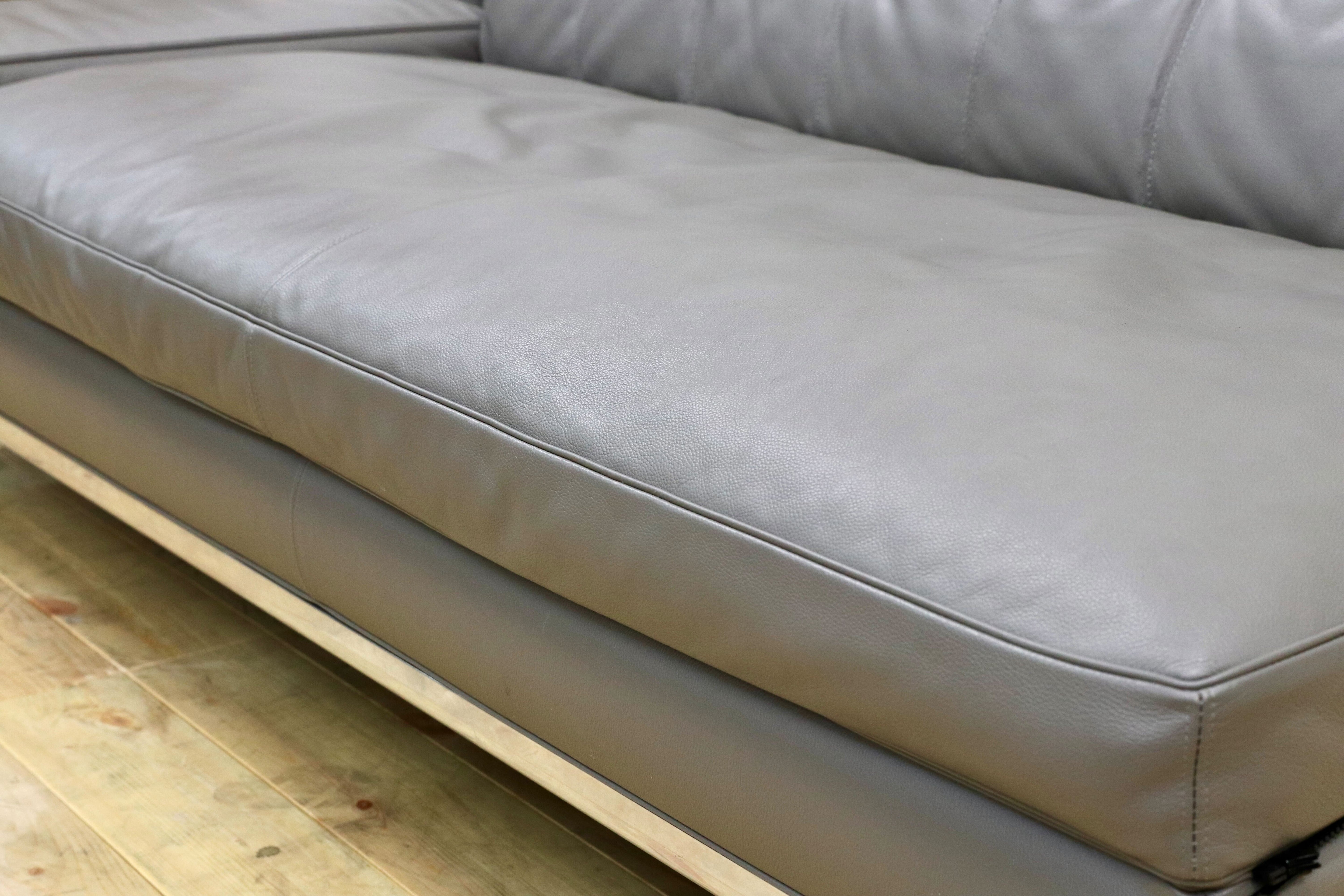 GMHO67○Cassina / カッシーナ 249 VOLAGE EX-S 2人掛けソファ ラブソファ フィリップ・スタルク 本革 Xランク グレー 定価約180万