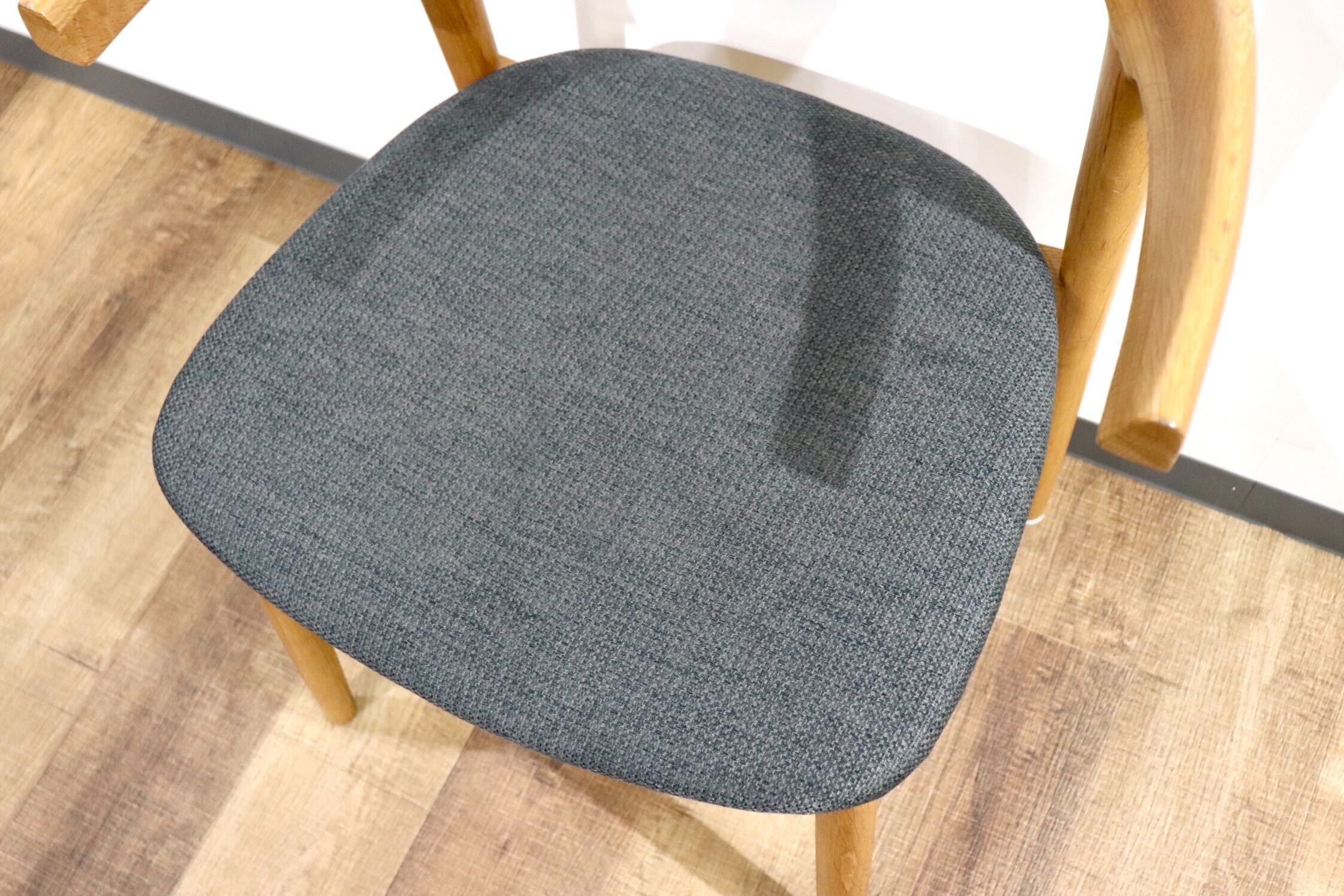 GMHN275E○北欧スタイル ダイニングチェア アームチェア 食卓椅子 椅子 チェア シンプル ナチュラル グレー オーク材 モダン 検) TOMOSU