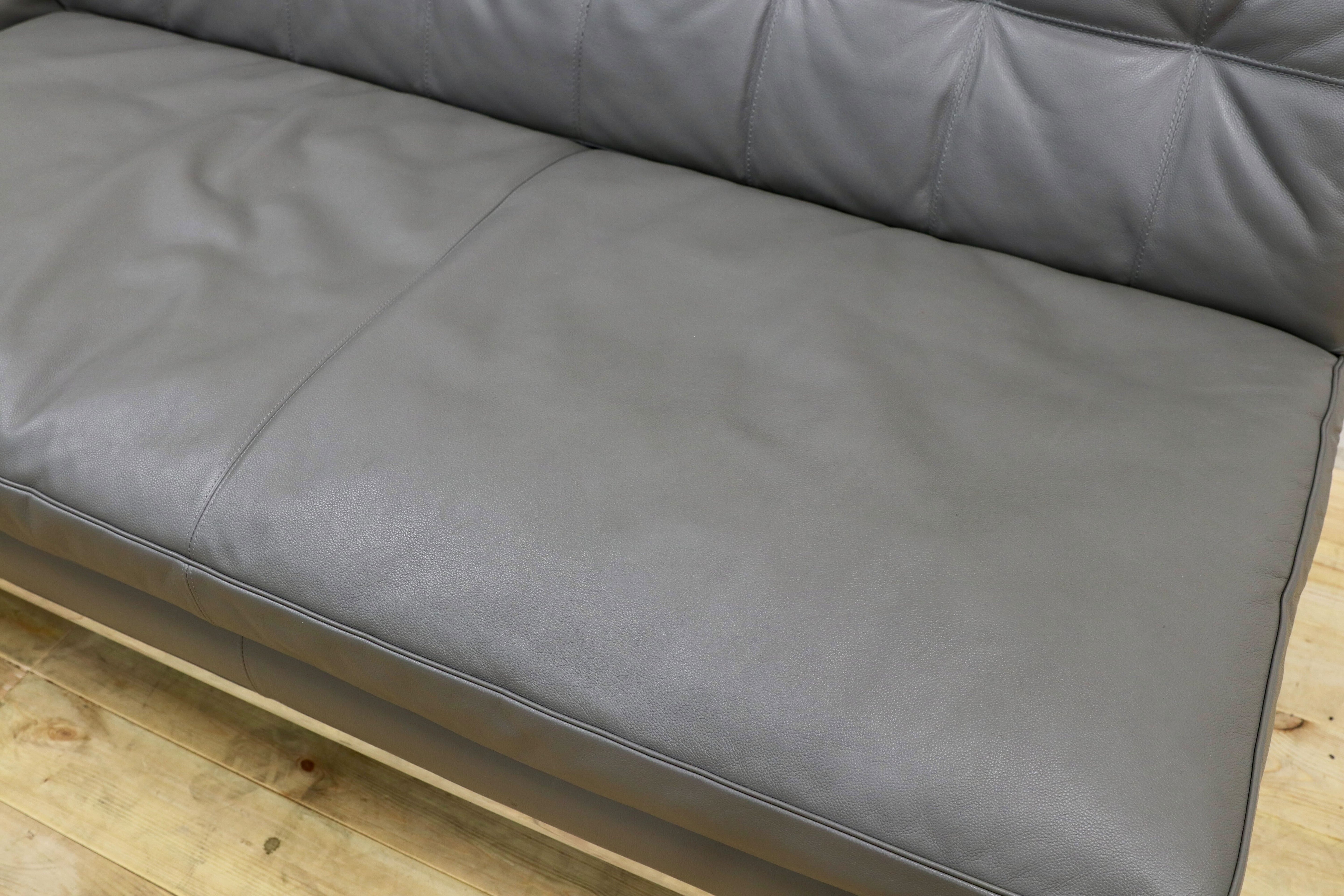 GMHO67○Cassina / カッシーナ 249 VOLAGE EX-S 2人掛けソファ ラブソファ フィリップ・スタルク 本革 Xランク グレー 定価約180万