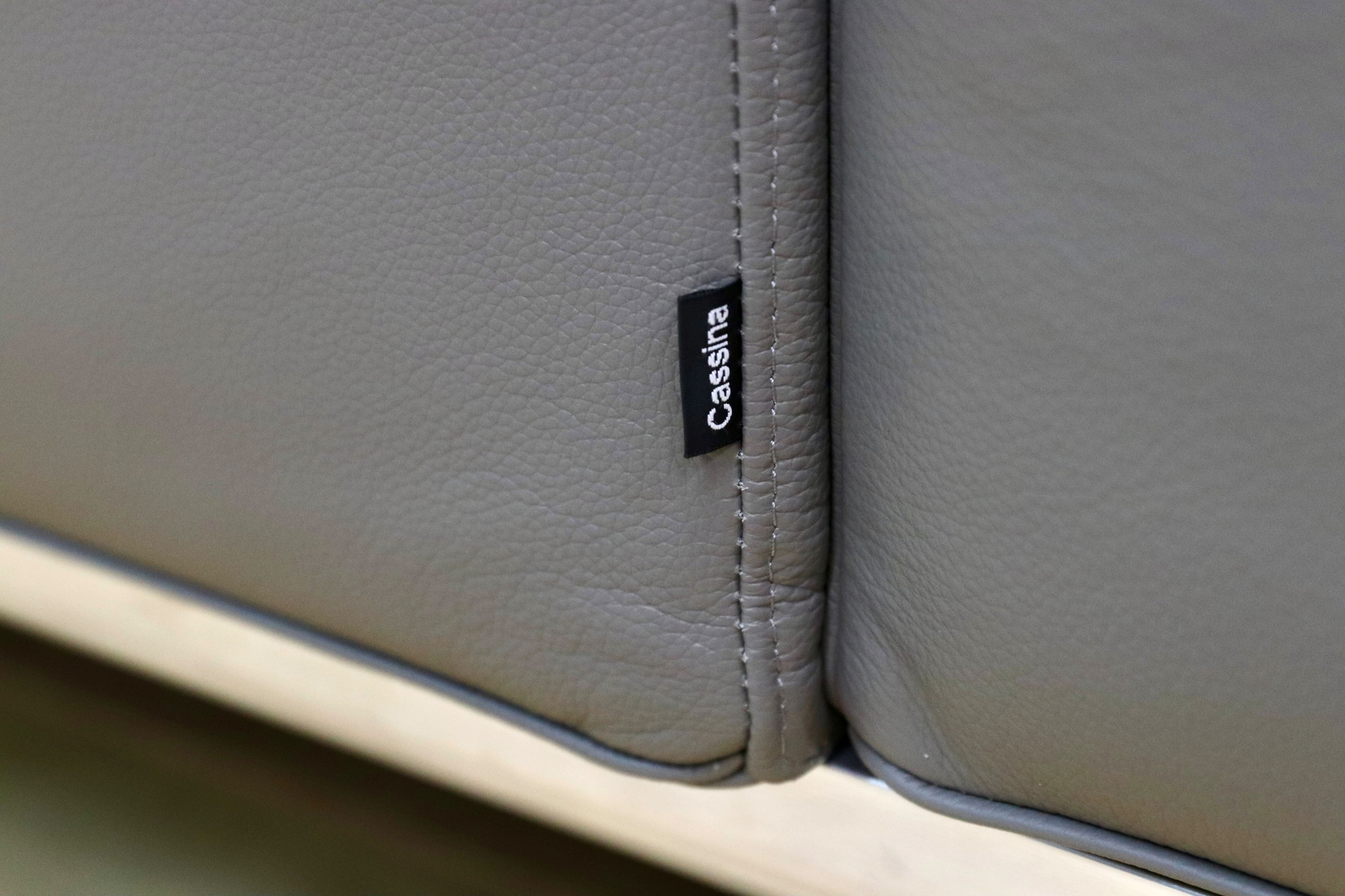 GMHO67○Cassina / カッシーナ 249 VOLAGE EX-S 2人掛けソファ ラブソファ フィリップ・スタルク 本革 Xランク グレー 定価約180万