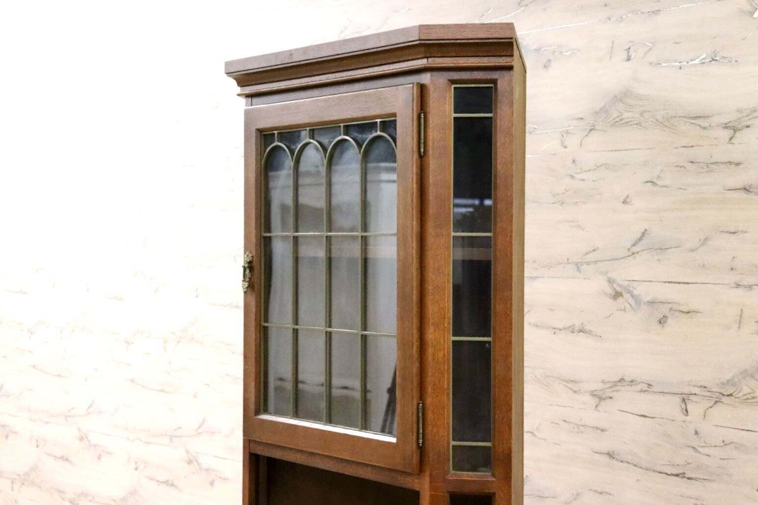 GMGH423○karimoku / カリモク コーナーキャビネット 飾り棚 収納家具 キャビネット クラシカル 国産家具 定価約21.6万