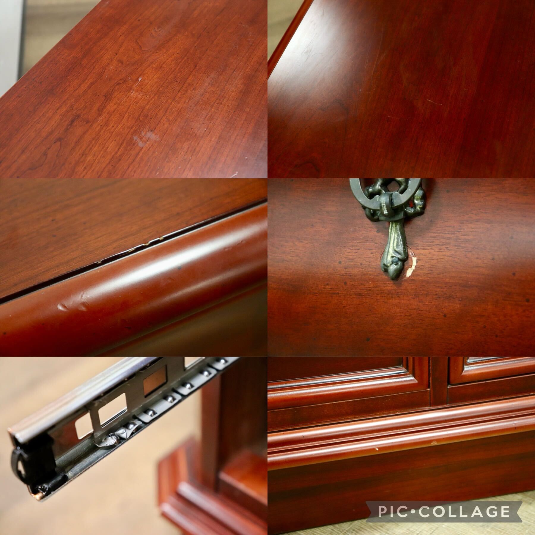 GMGS234○Lynn Hollyn / リンホーリン サイドボード リビングボード 3段チェスト 収納家具 エレガント クラシック IDC大塚家具 定価約18万