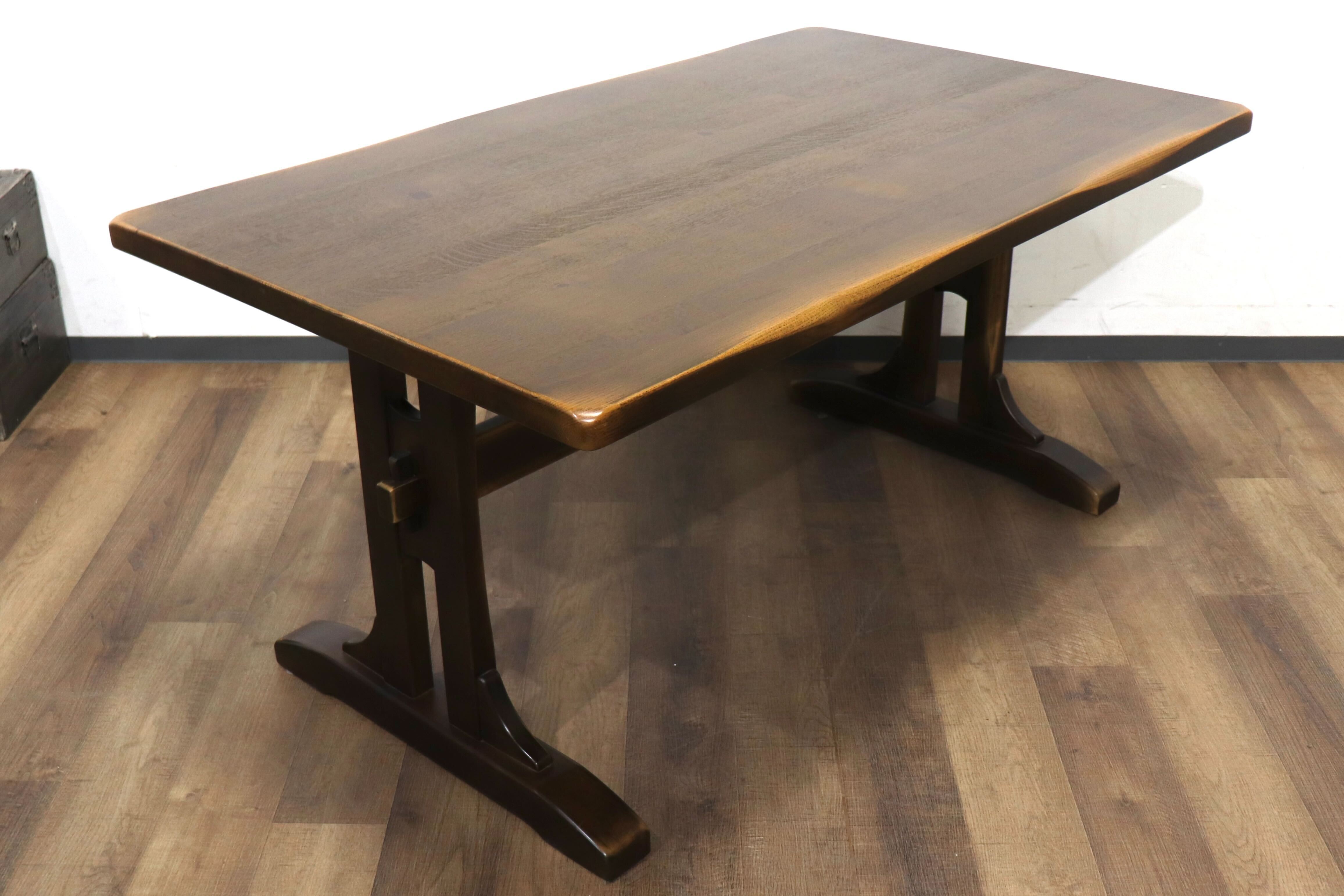 GMHN299E○HIDAKAGU / 飛騨家具 ダイニングテーブル 食卓テーブル 作業台 テーブル 机 オーク材 アンティーク調 ベトナム製