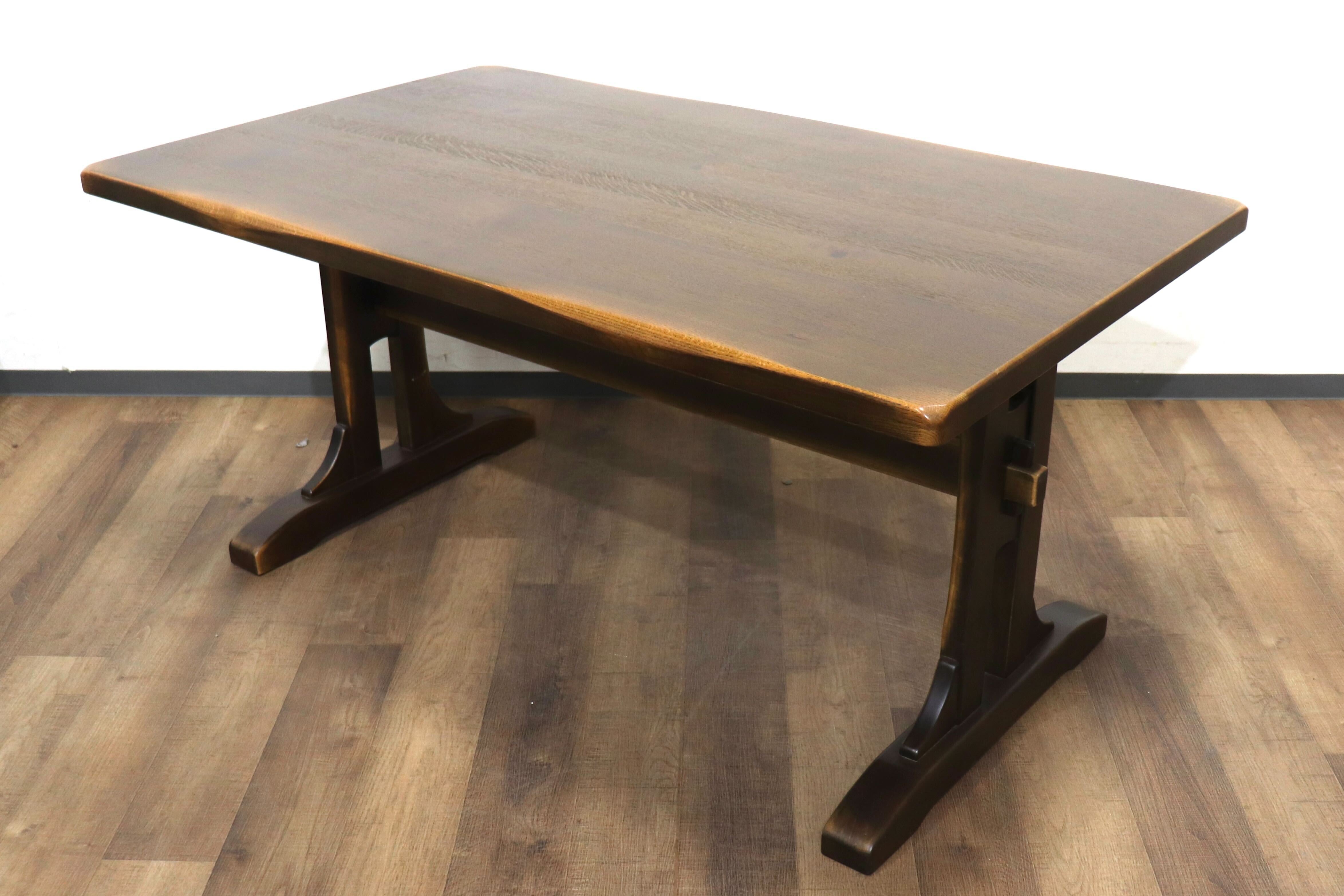 GMHN299E○HIDAKAGU / 飛騨家具 ダイニングテーブル 食卓テーブル 作業台 テーブル 机 オーク材 アンティーク調 ベトナム製