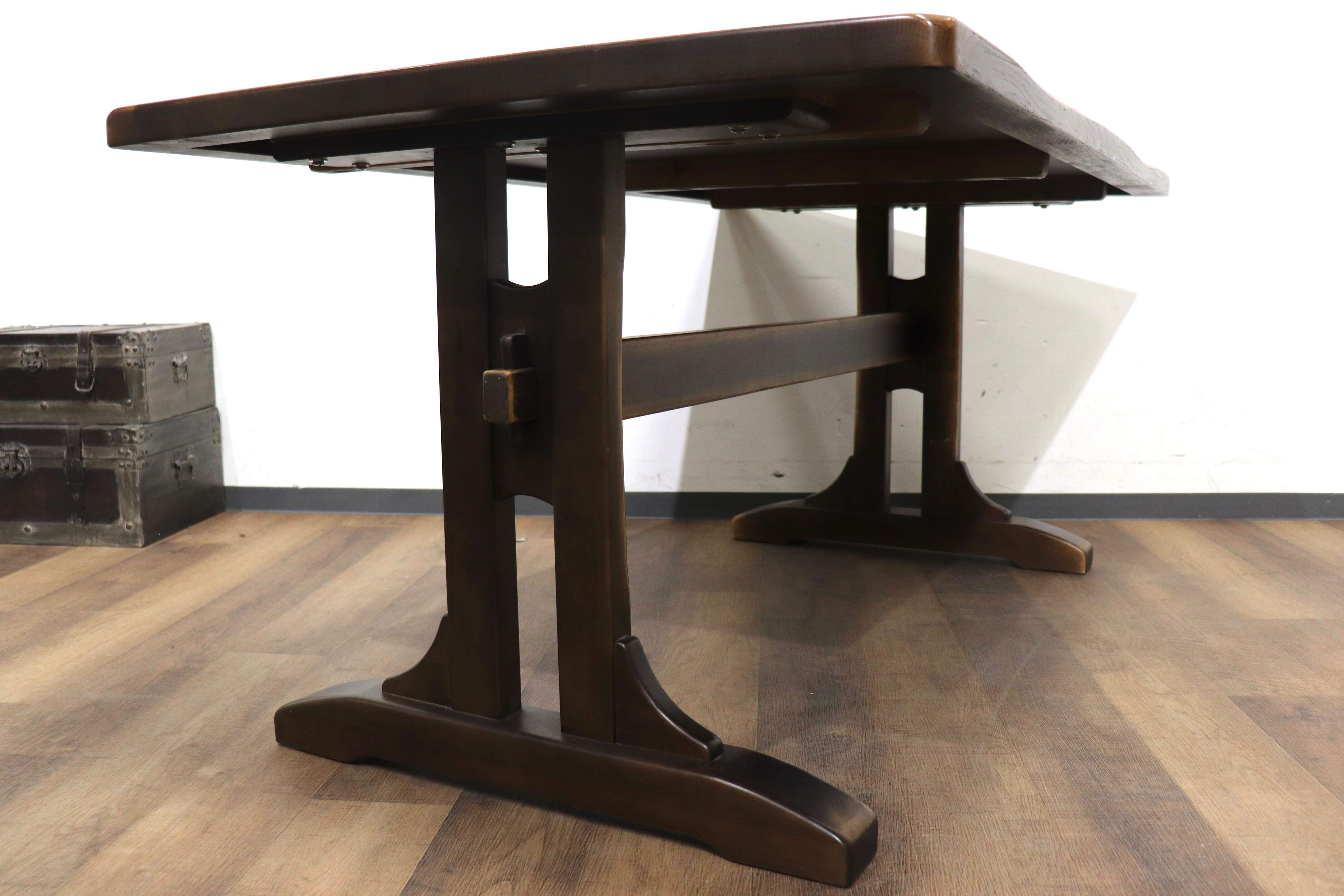 GMHN299E○HIDAKAGU / 飛騨家具 ダイニングテーブル 食卓テーブル 作業台 テーブル 机 オーク材 アンティーク調 ベトナム製