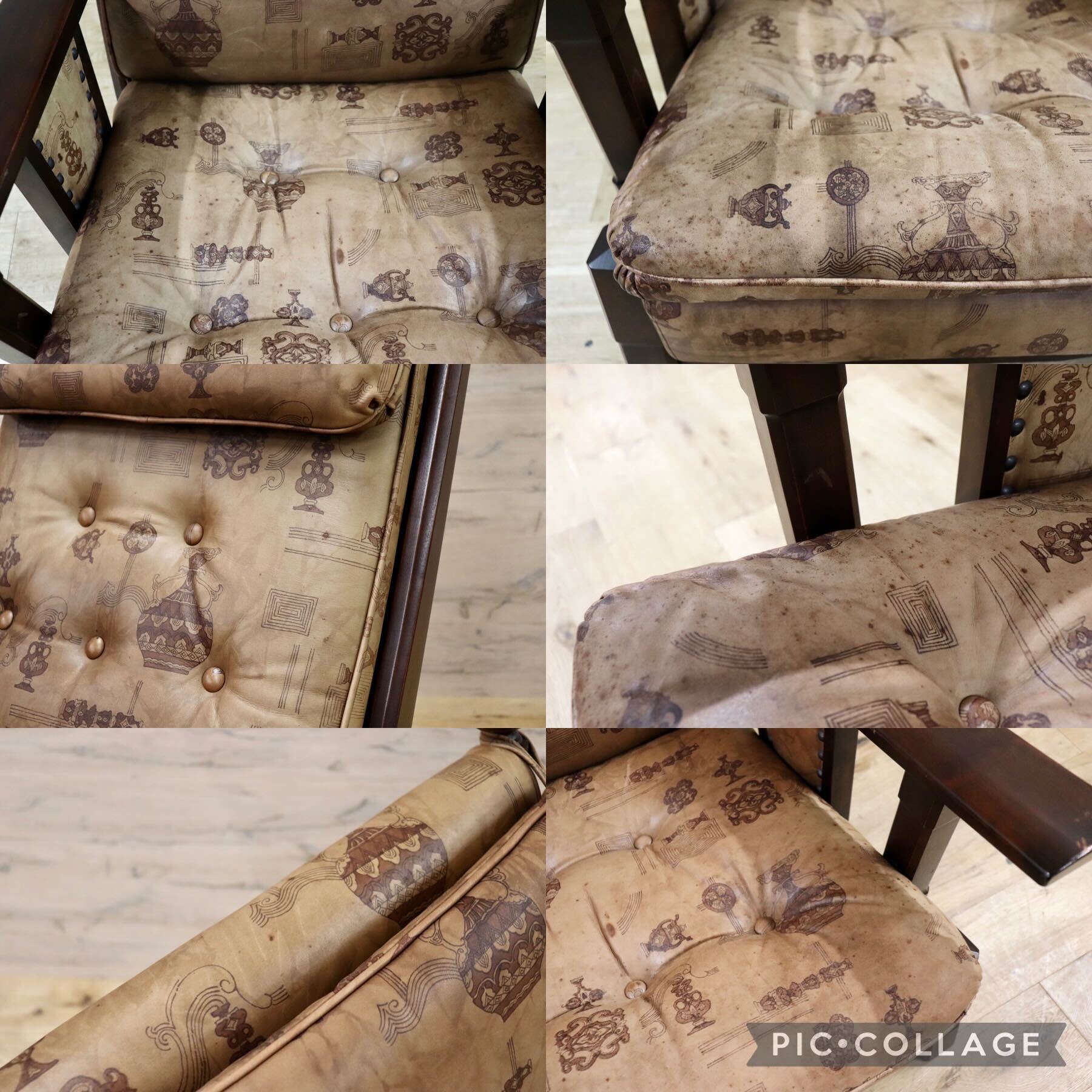 GMGS43B○MORISHIGE / モリシゲ 1人掛けソファ シングルソファ 本革 IDC大塚家具 鋲打ち クラシック 大正モダン 最高級 ヴィンテージ