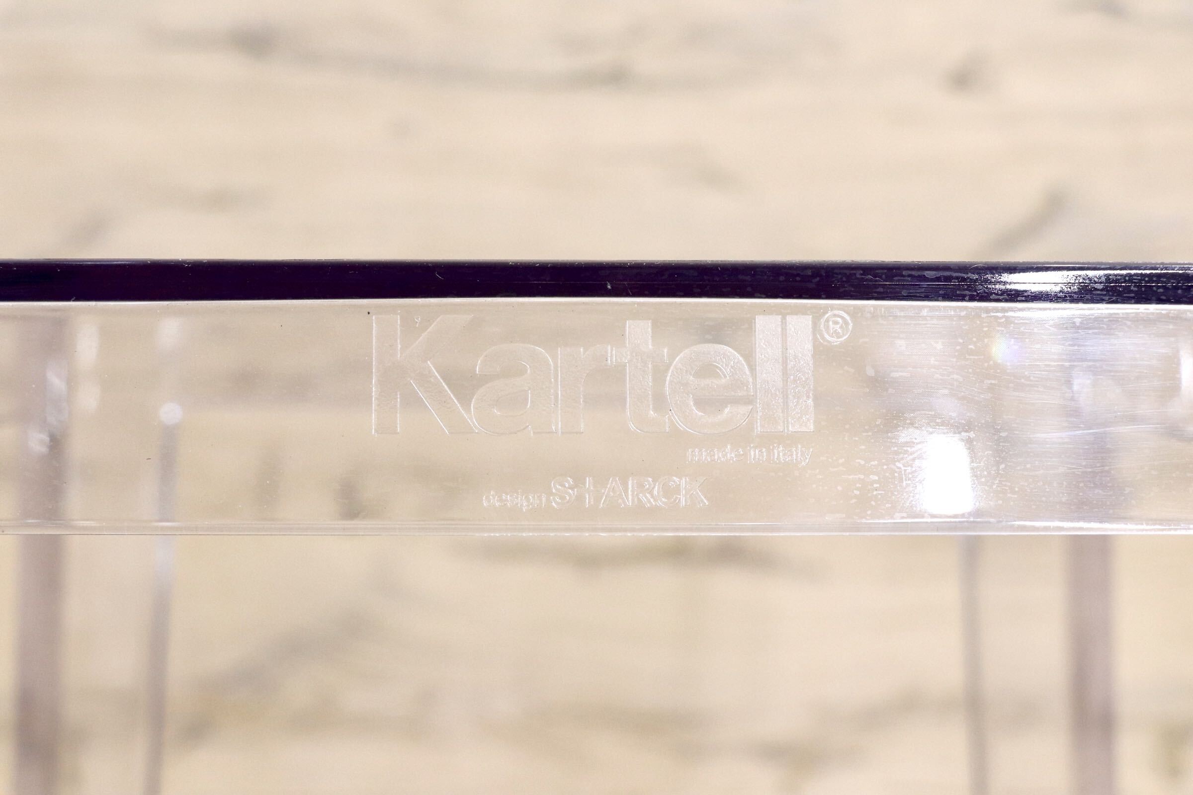 GMJS117○Kartell / カルテル ONE MORE ワンモア 65 椅子 カウンターチェア ハイスツール バーチェア クリア モダン 定価約7.7万
