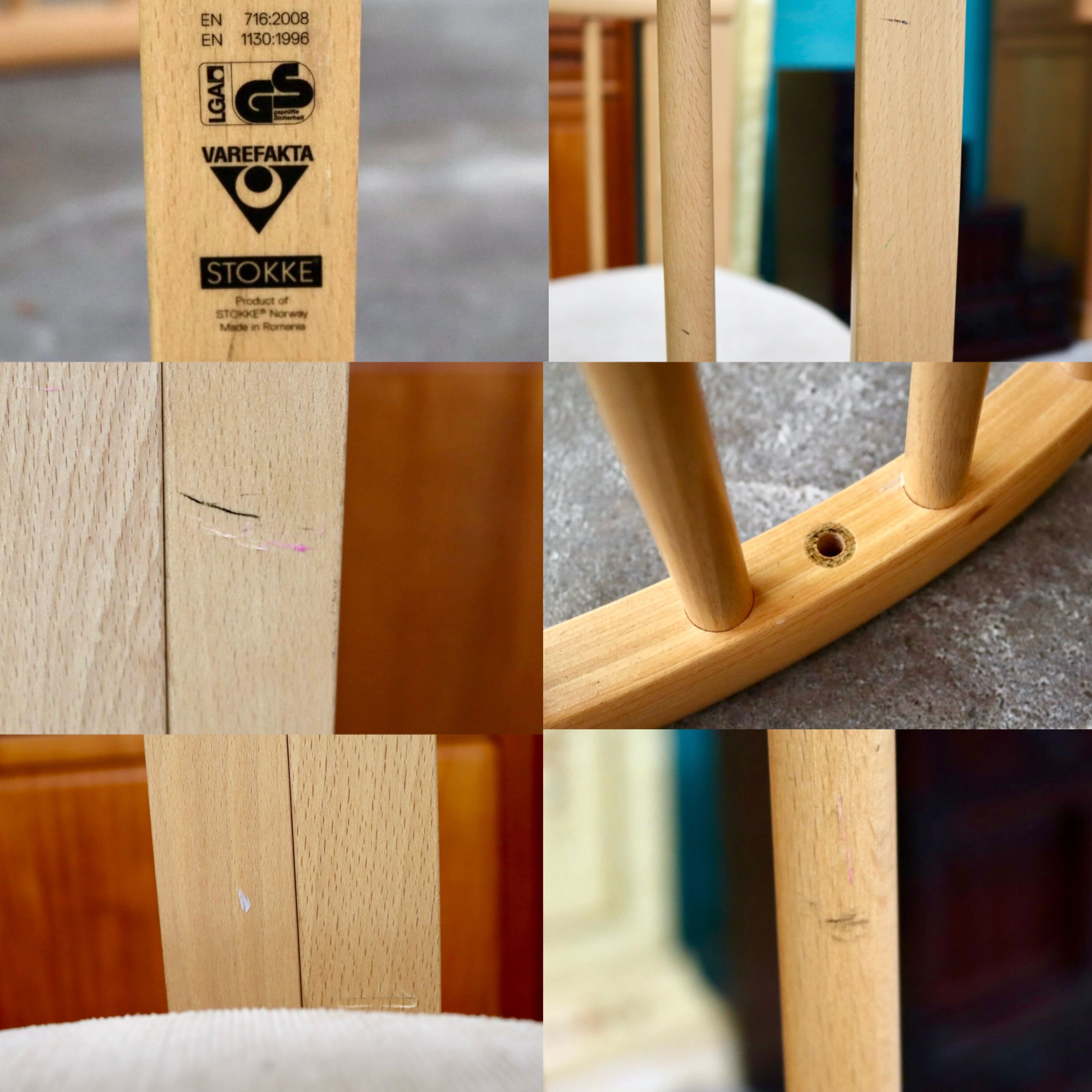GMIH235A○Stokke / ストッケ Sleepi スリーピーチェア ベッドヘッド ダイニングチェア 2脚セット 木製 ベビーベッド 北欧家具