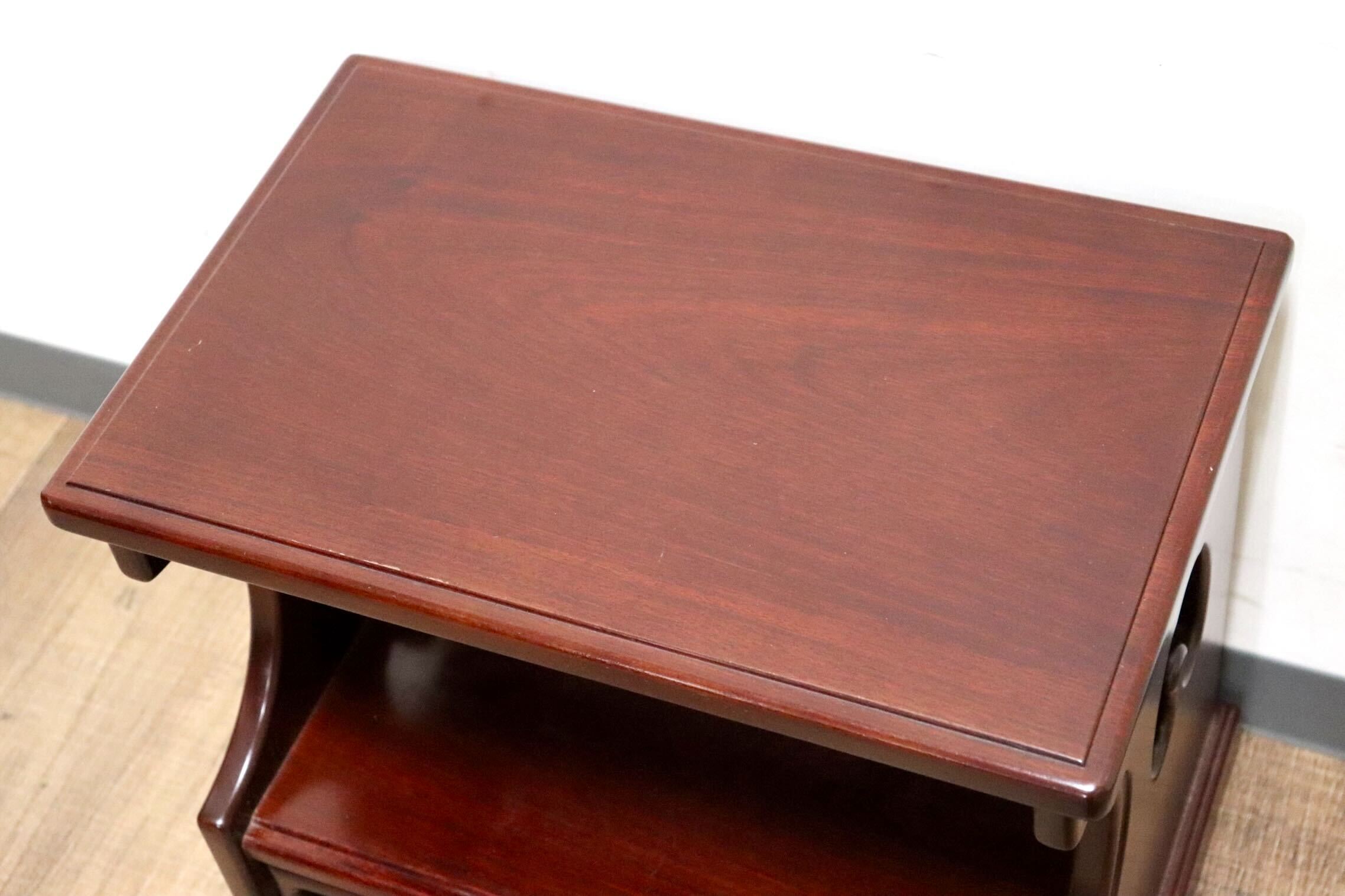 GMHN123F○karimoku / カリモク 置床 ナイトテーブル 飾り棚 花台 電話台 収納家具 和家具 和モダン 和室 座敷 レトロ オールドカリモク