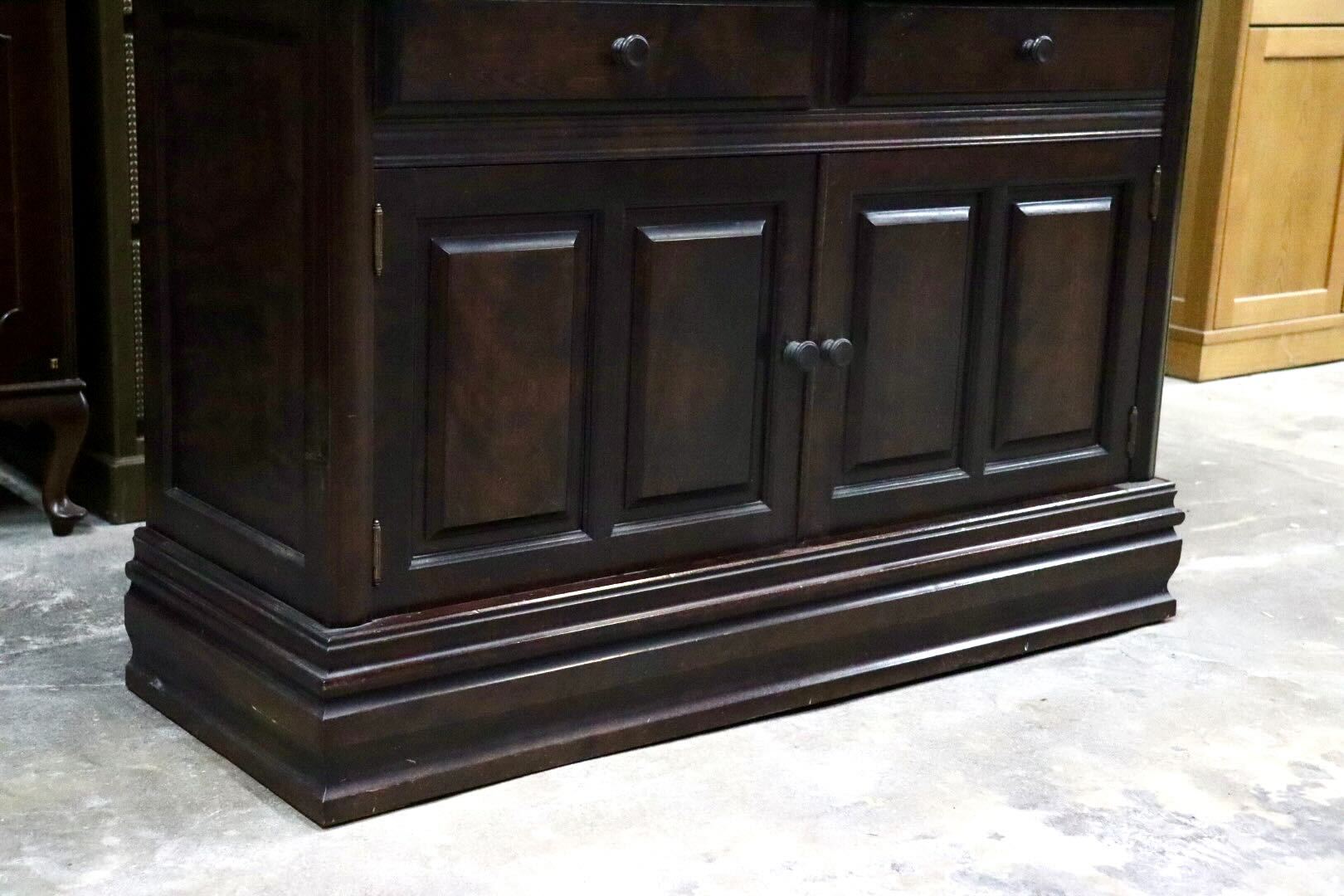 GMIK632○民芸家具 食器棚 カップボード 飾り棚 キャビネット 和家具 和モダン 古民家 レトロ 検)北海道民芸 和光