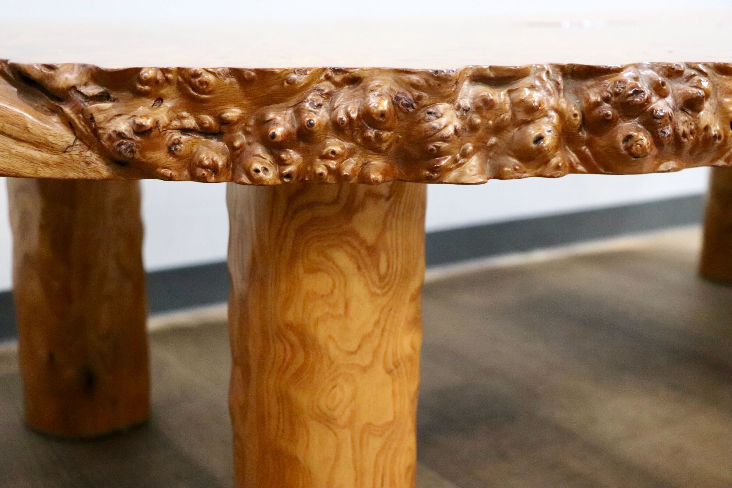 GMHH444○座卓 センターテーブル ローテーブル リビングテーブル 座敷机 和家具 玉杢 座敷 和室 伝統工芸 和モダン 稀少