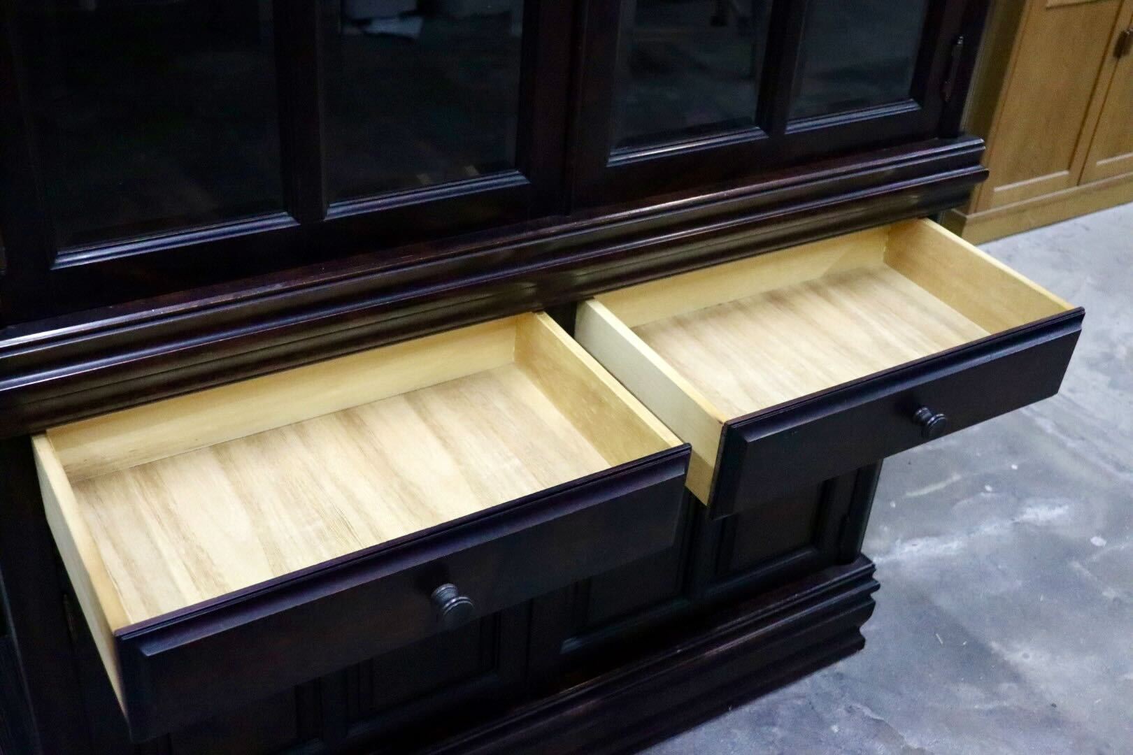 GMIK632○民芸家具 食器棚 カップボード 飾り棚 キャビネット 和家具 和モダン 古民家 レトロ 検)北海道民芸 和光