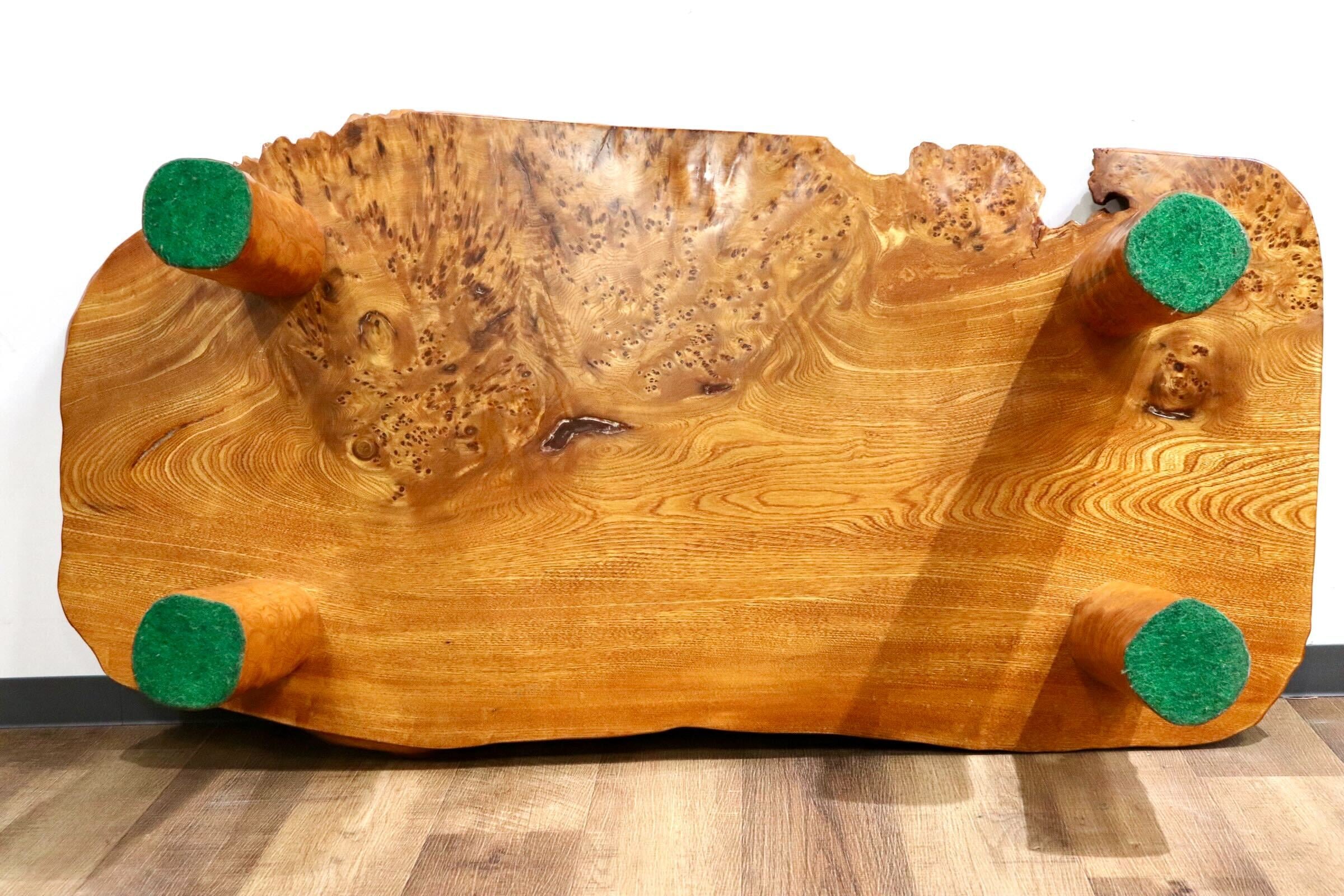 GMHH444○座卓 センターテーブル ローテーブル リビングテーブル 座敷机 和家具 玉杢 座敷 和室 伝統工芸 和モダン 稀少