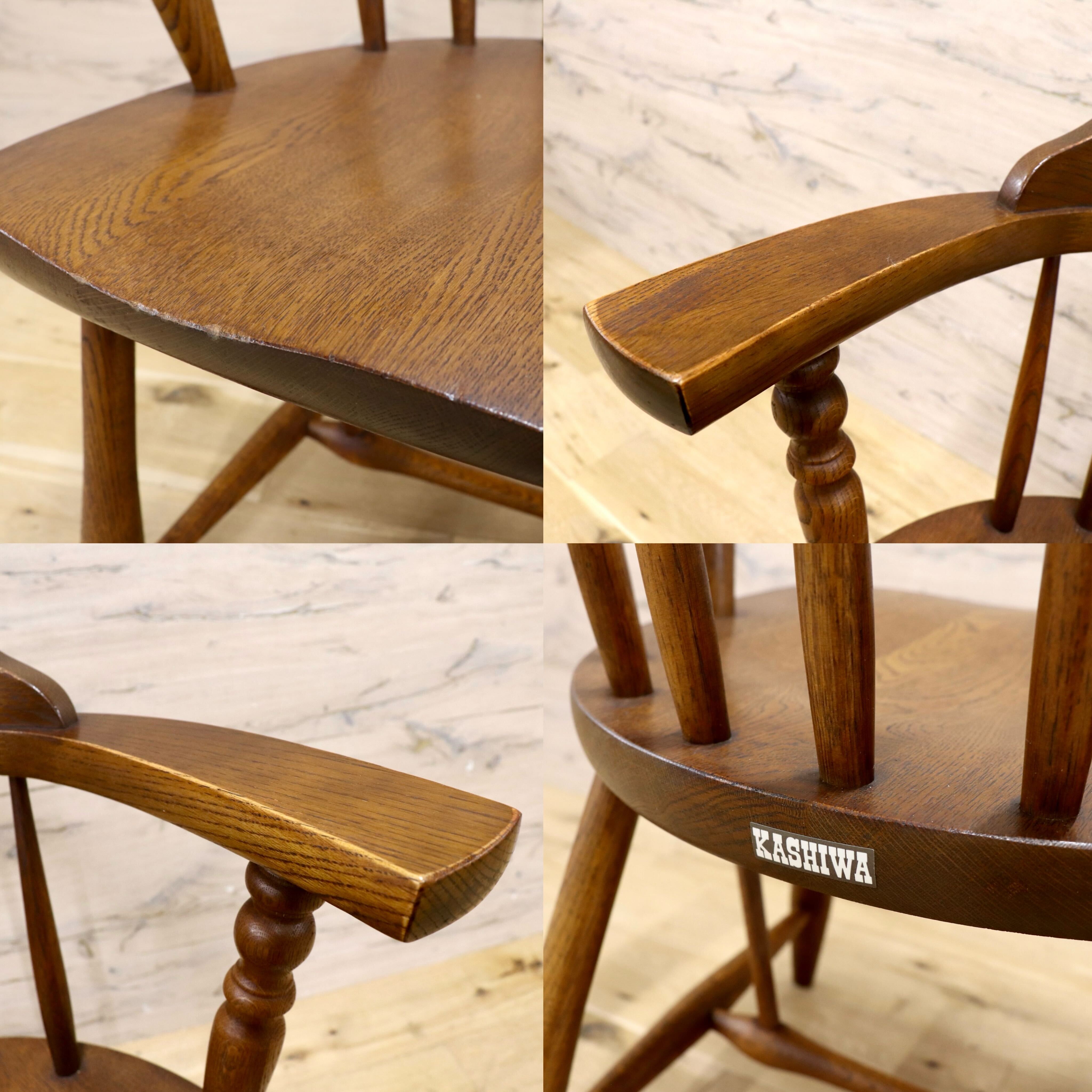 GMIK911D○柏木工 / KASHIWA ダイニングチェア アームチェア ウィンザーチェア 椅子 レトロ カントリー ナチュラル アンティーク 国産家具