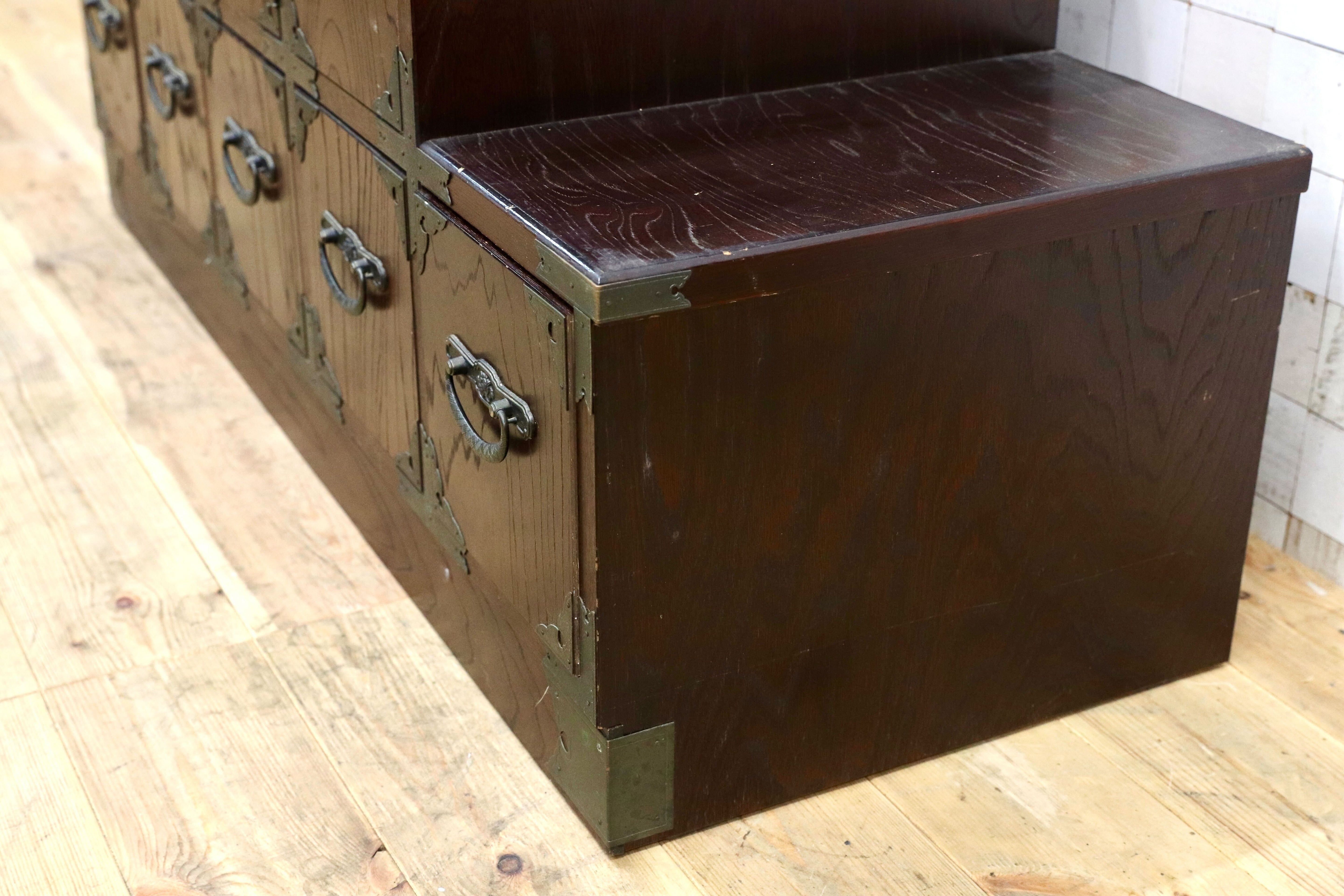 GMIS330○階段箪笥 和家具 レトロ アンティーク 時代箪笥 整理箪笥 民芸家具 タンス