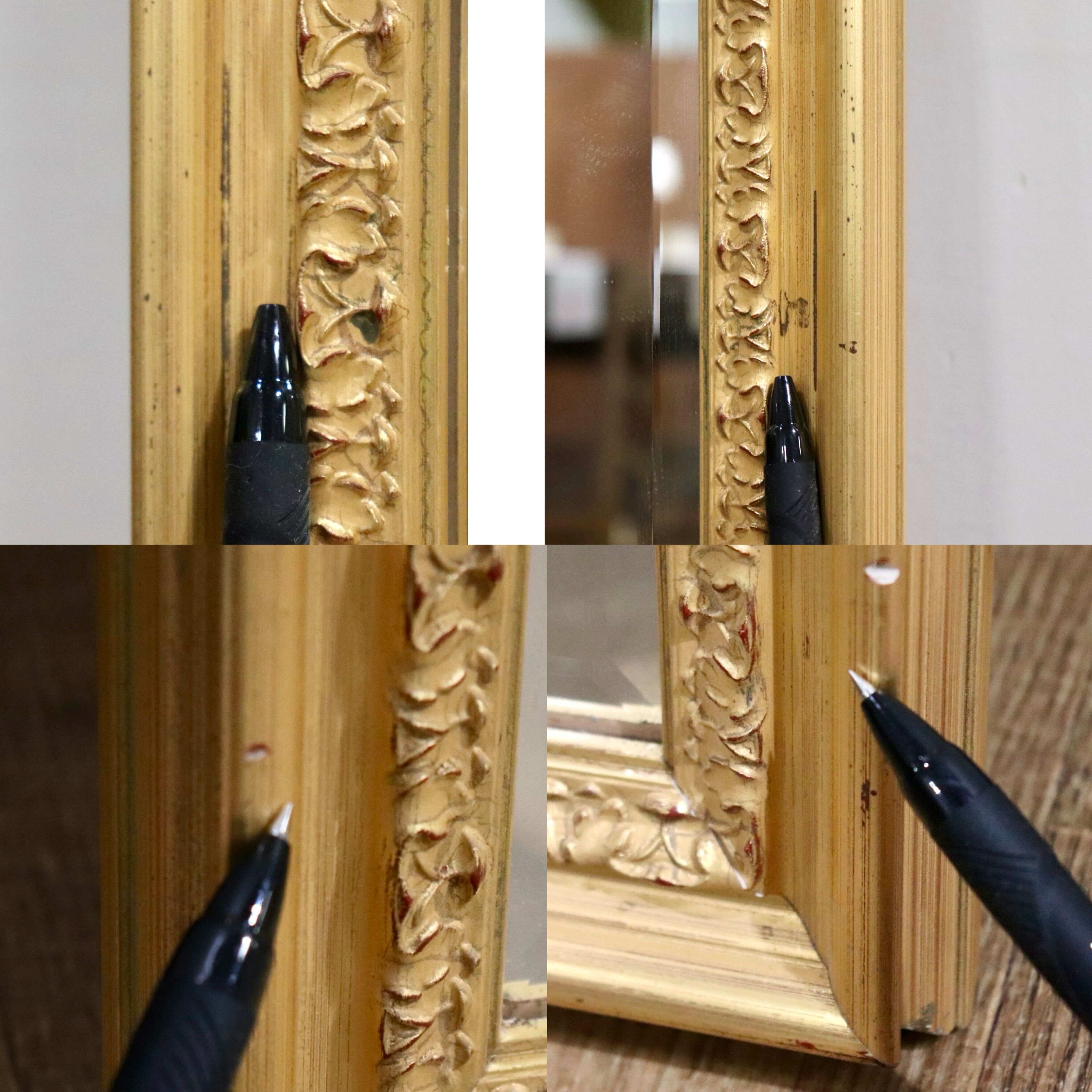 GMHO126A○西洋 アンティーク ウォールミラー ゴールドミラー 壁掛けミラー 壁掛け鏡 鏡 クラシック ヨーロピアン