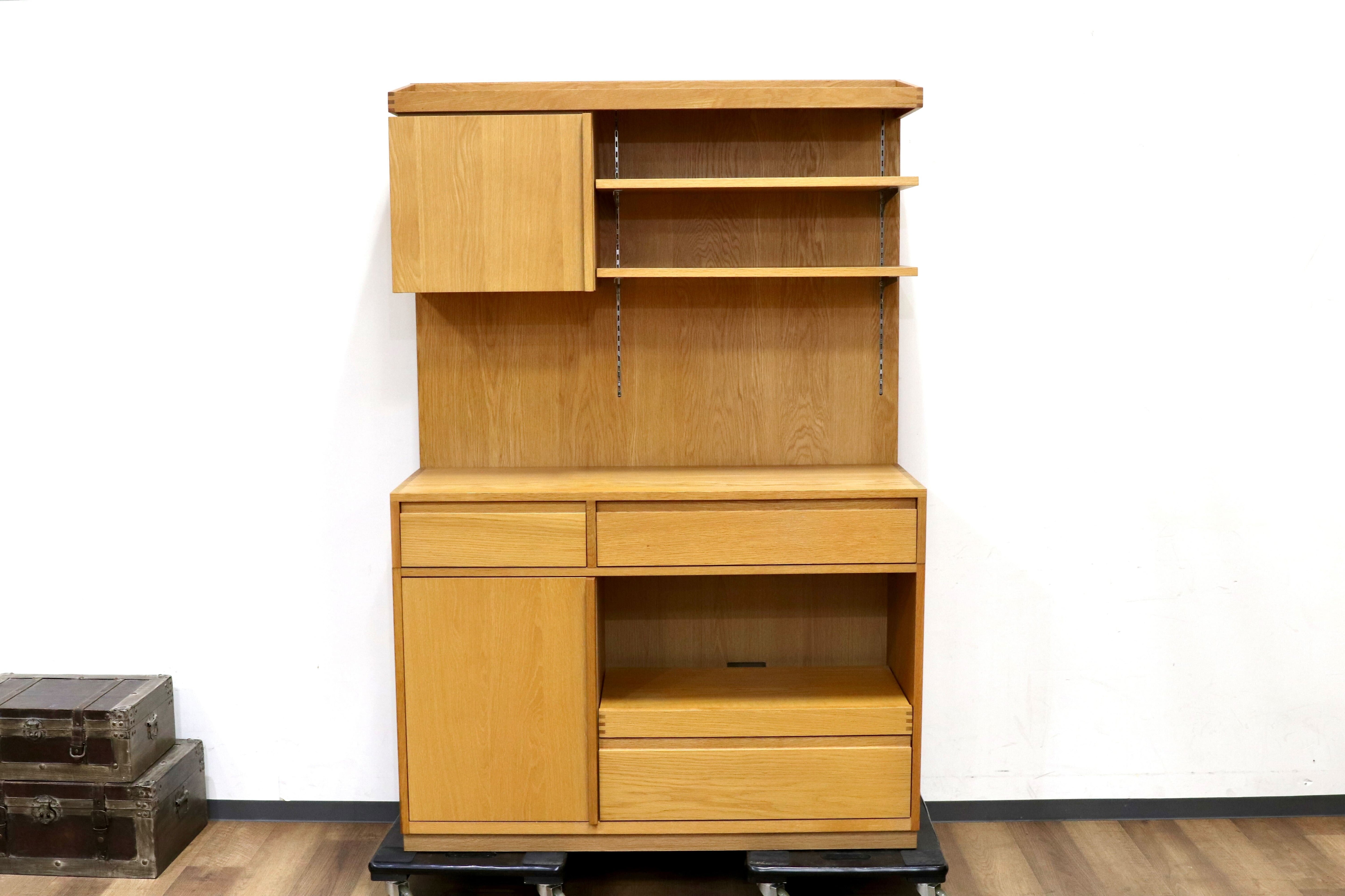 GMIH106A○unico / ウニコ craff クラフ 食器棚 キッチンボード リビングボード オーク ナチュラル 北欧スタイル 廃番 稀少