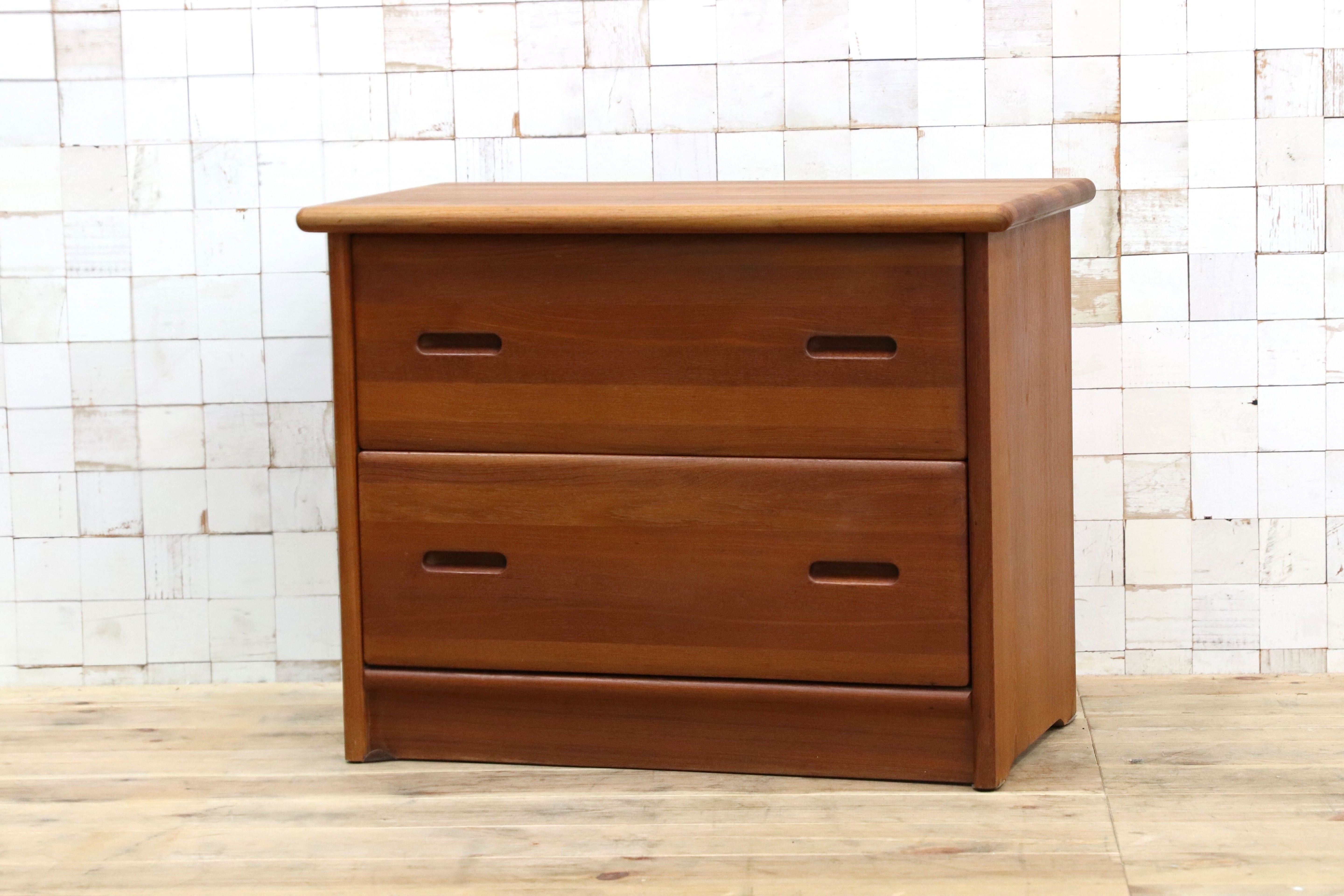 GMIK722○Dyrlund / デューロン 北欧 デンマーク チーク無垢 サイドチェスト サイドボード 引出し収納